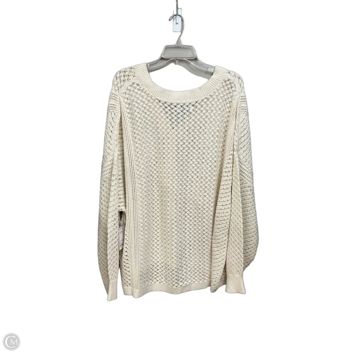 Cardigan By Sonoma In Cream, Size: 3x