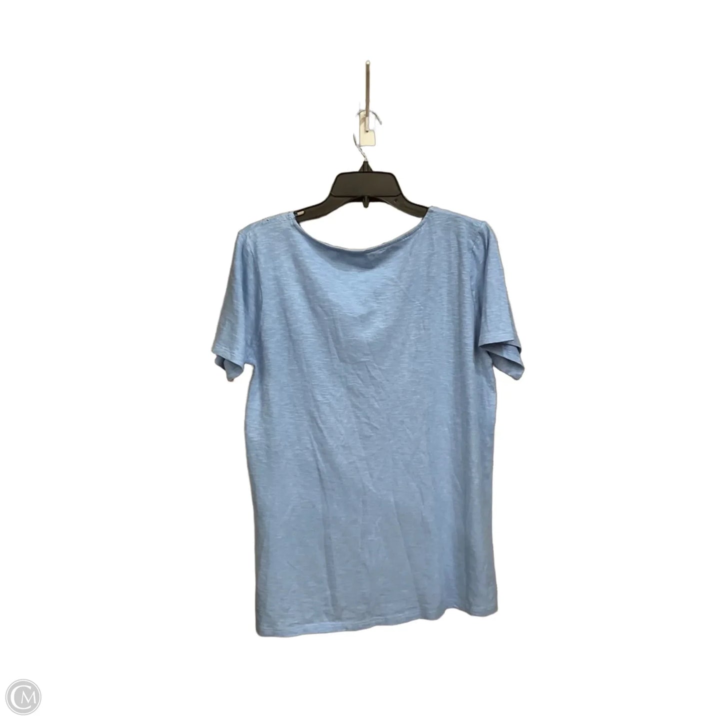Top Short Sleeve By Talbots In Blue, Size: 1x