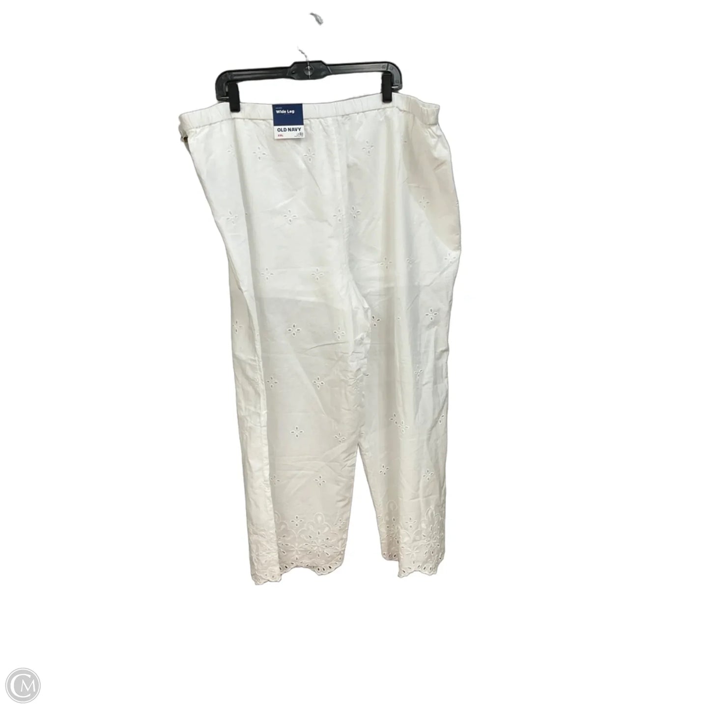 Pants Wide Leg By Old Navy In White, Size: Xxl