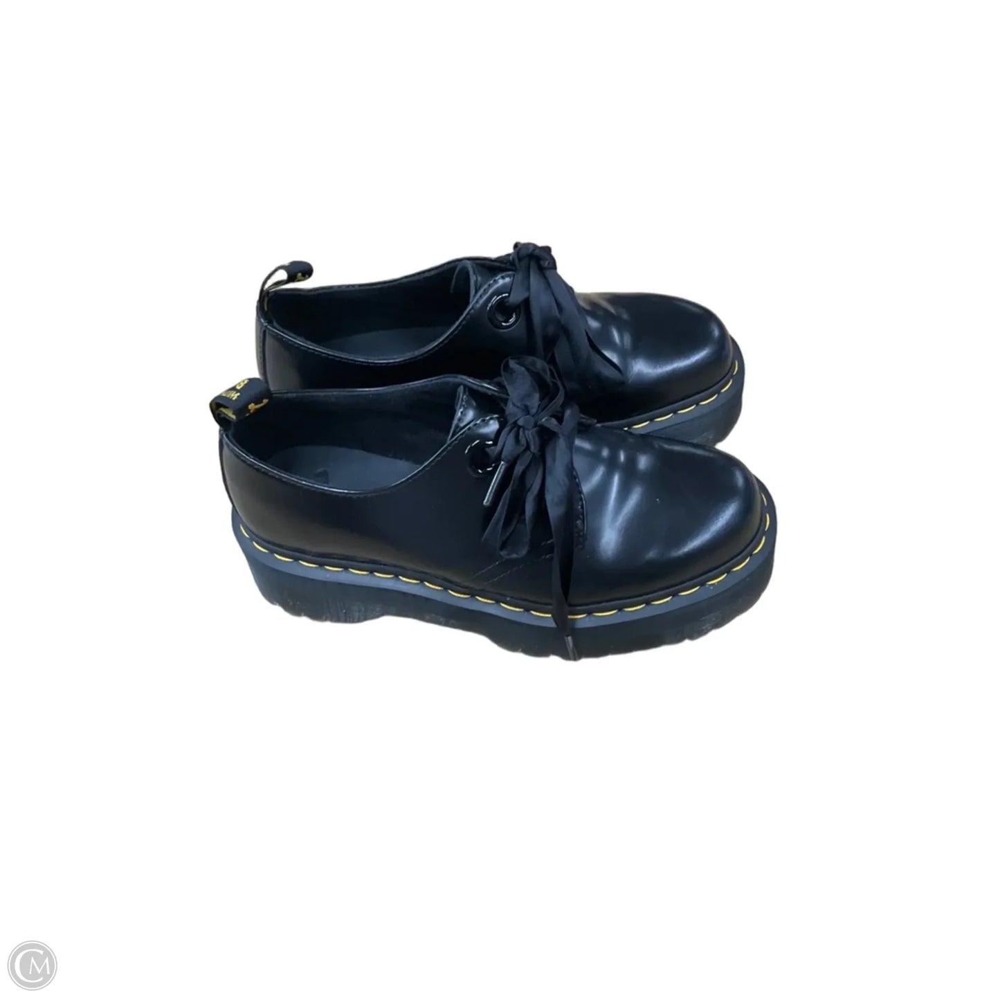 Shoes Flats By Dr Martens In Black, Size: 8