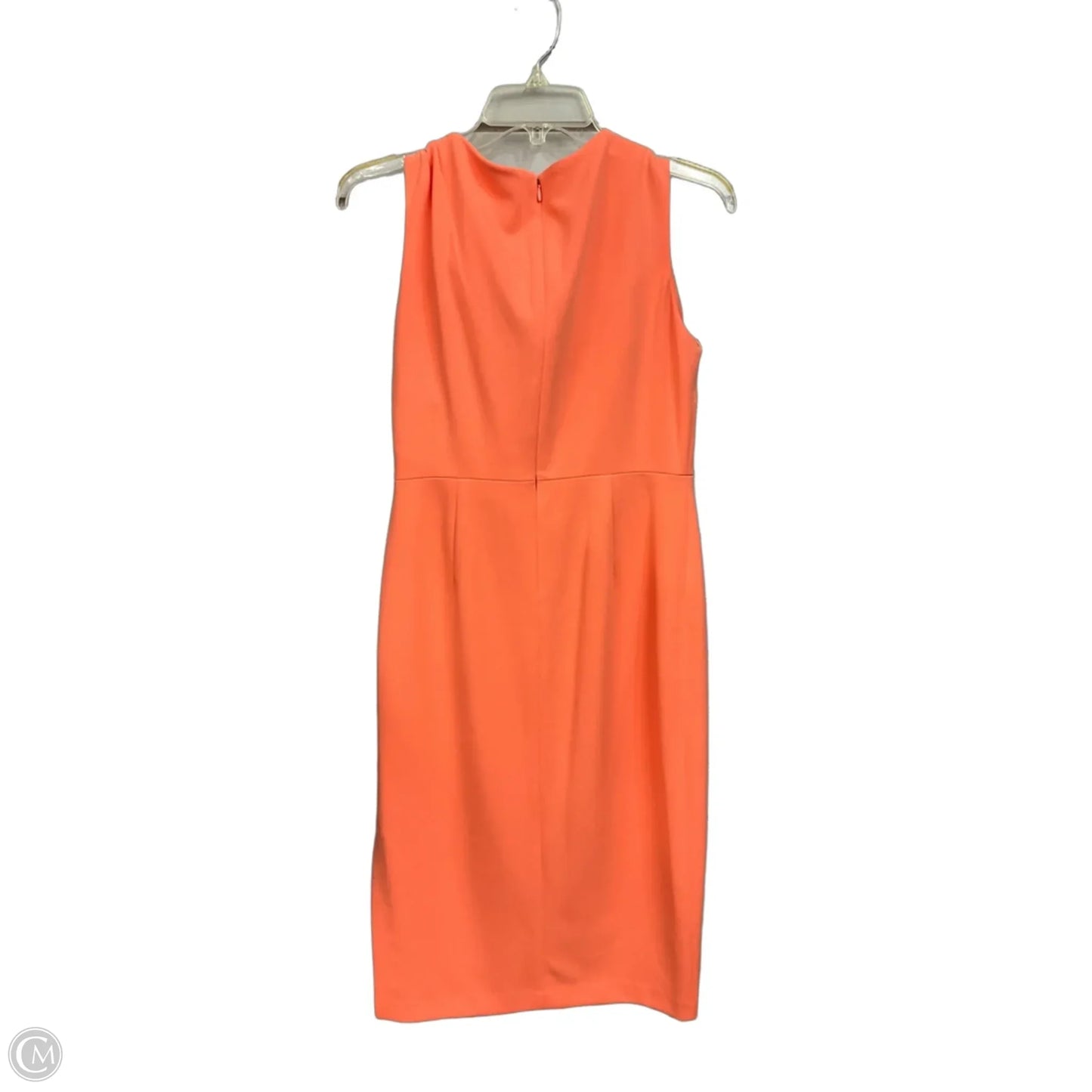 Dress Casual Midi By Calvin Klein In Peach, Size: S