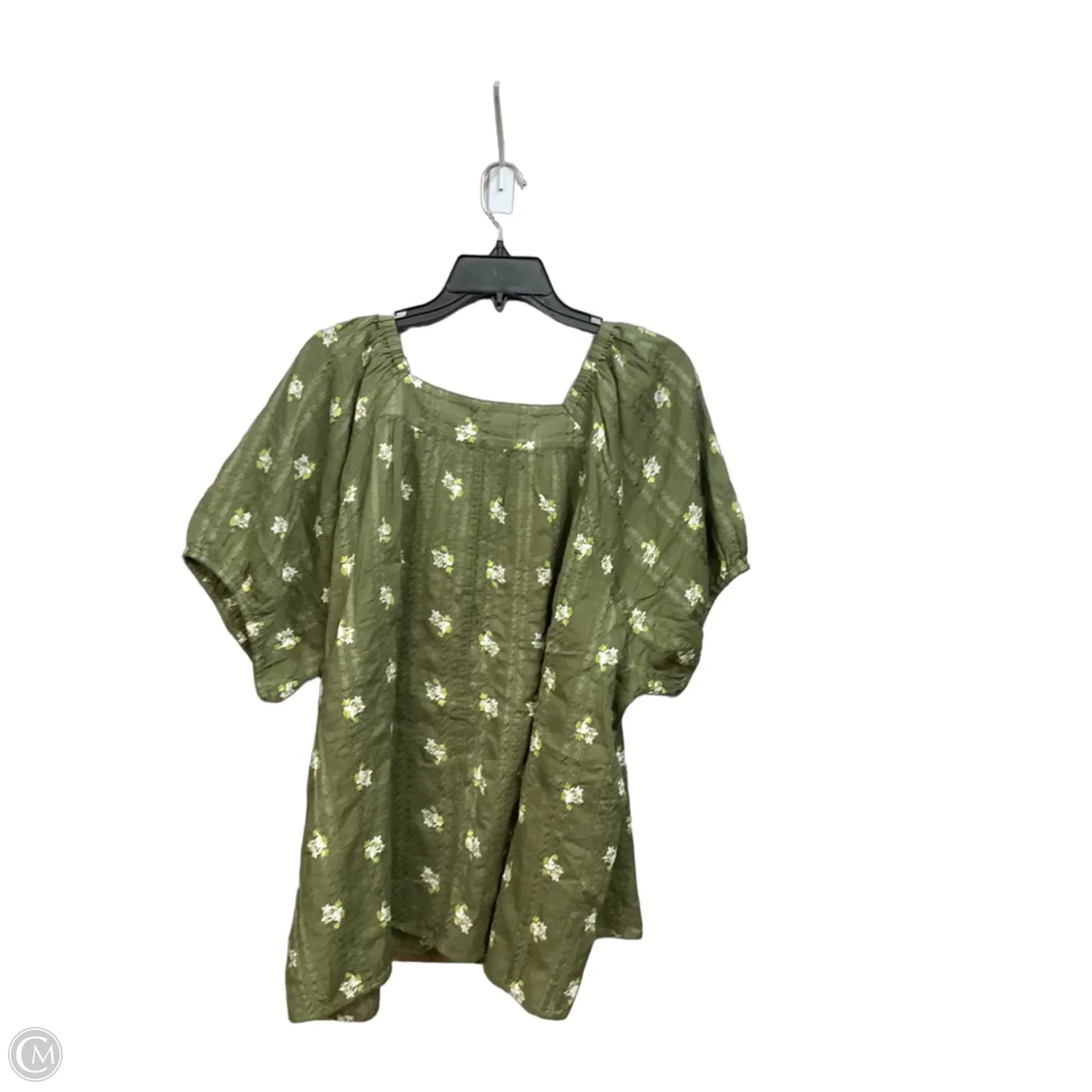 Top Short Sleeve By Lane Bryant In Floral Print, Size: 2x