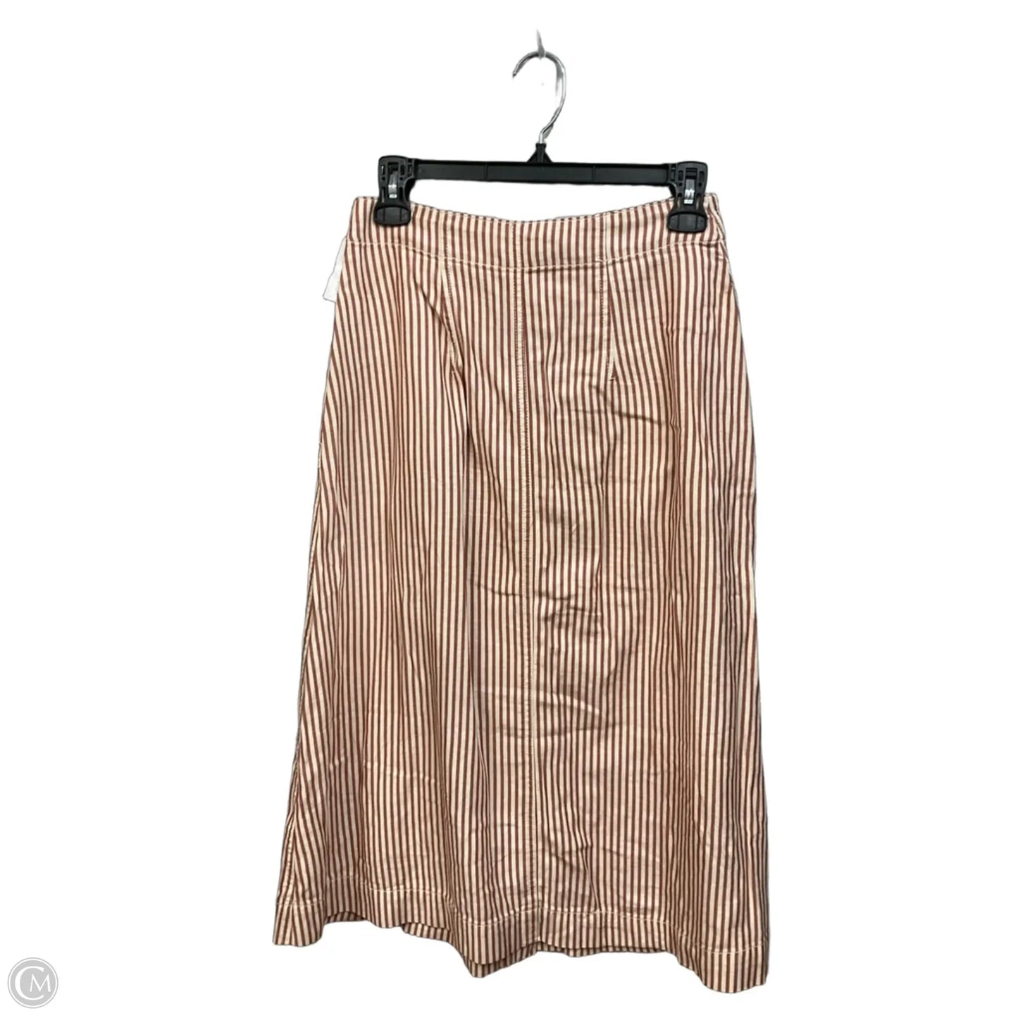 Skirt Midi By Madewell In Striped Pattern, Size: Xxs