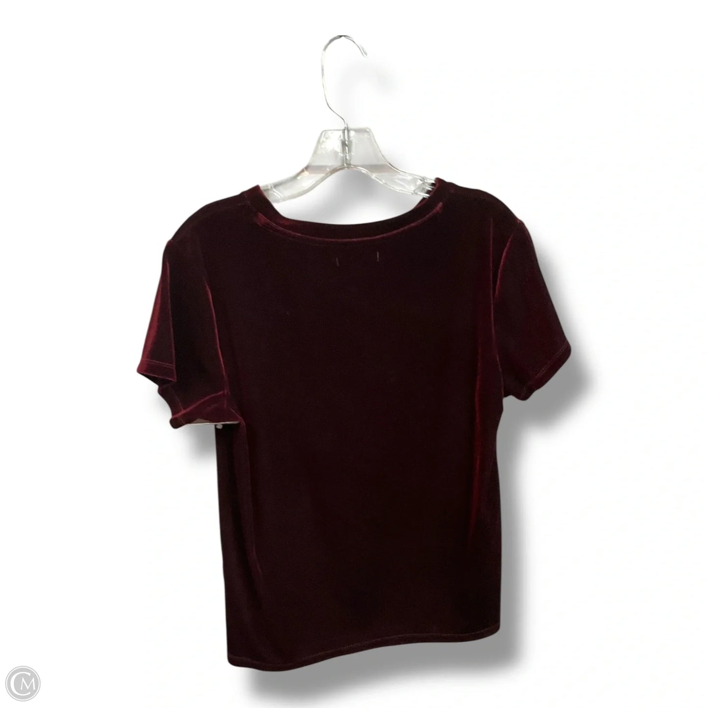Top Short Sleeve By Abercrombie And Fitch In Maroon, Size: S