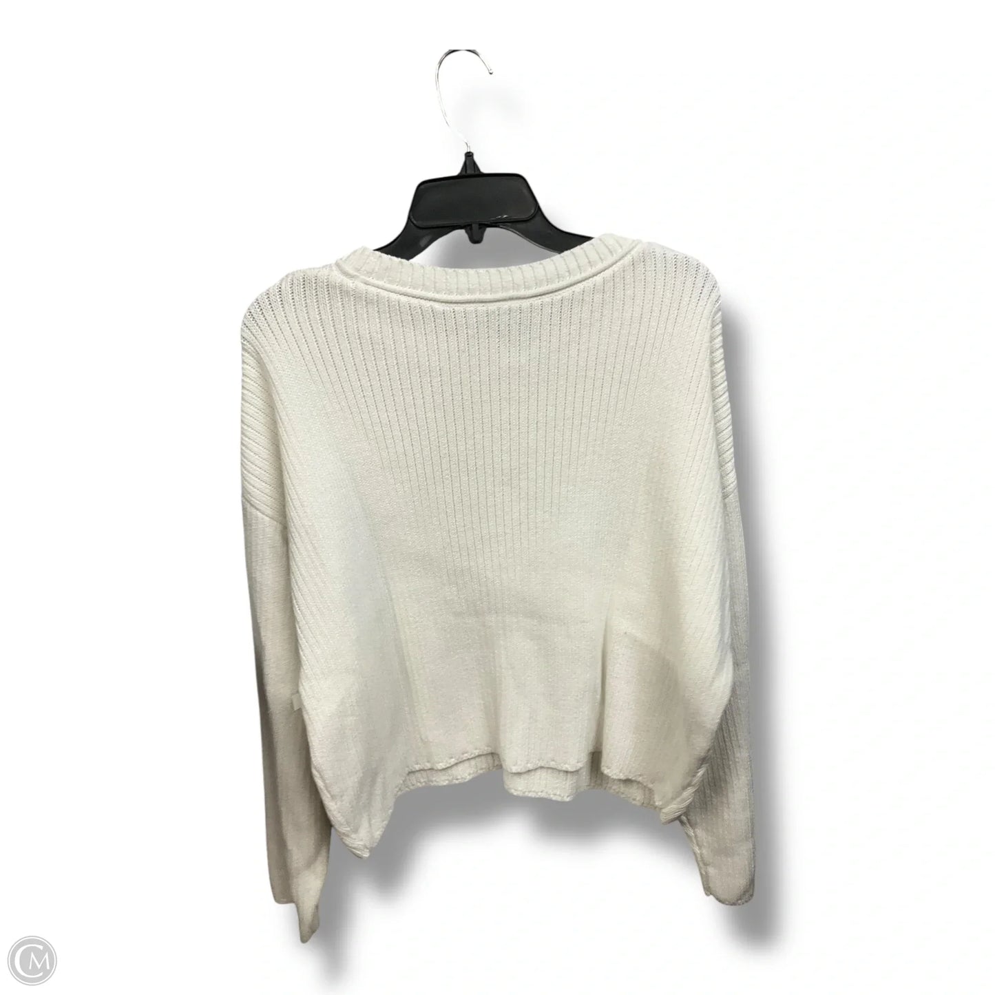 Sweater By Express In White, Size: L