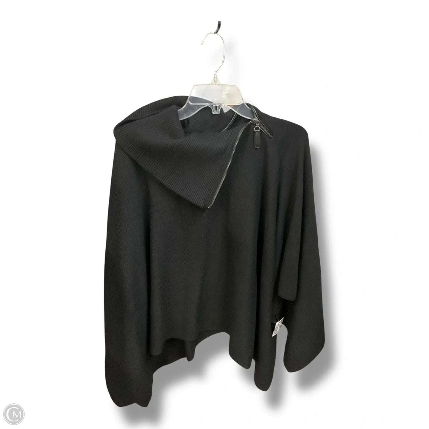 Poncho By Chicos In Black, Size: S