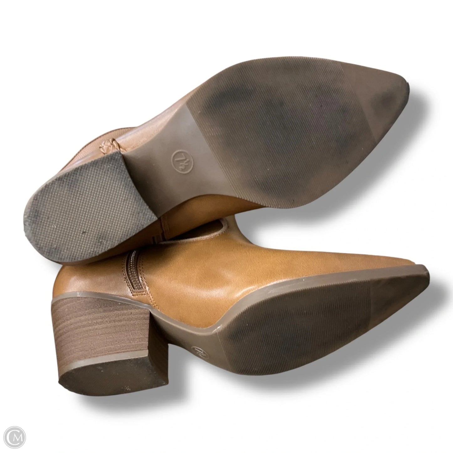 Boots Ankle Heels By Target In Tan, Size: 7.5