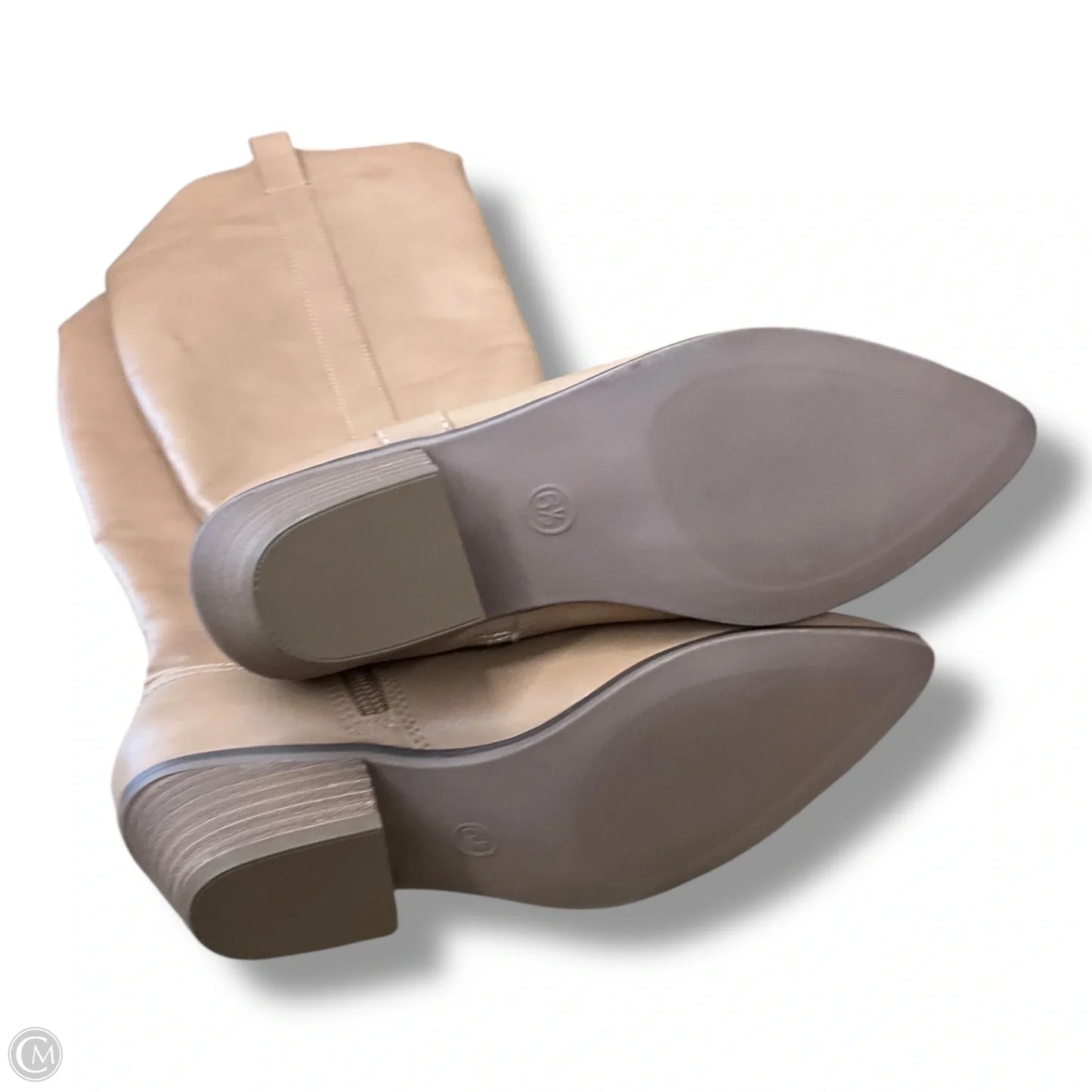 Boots Knee Heels By Target In Tan, Size: 6.5