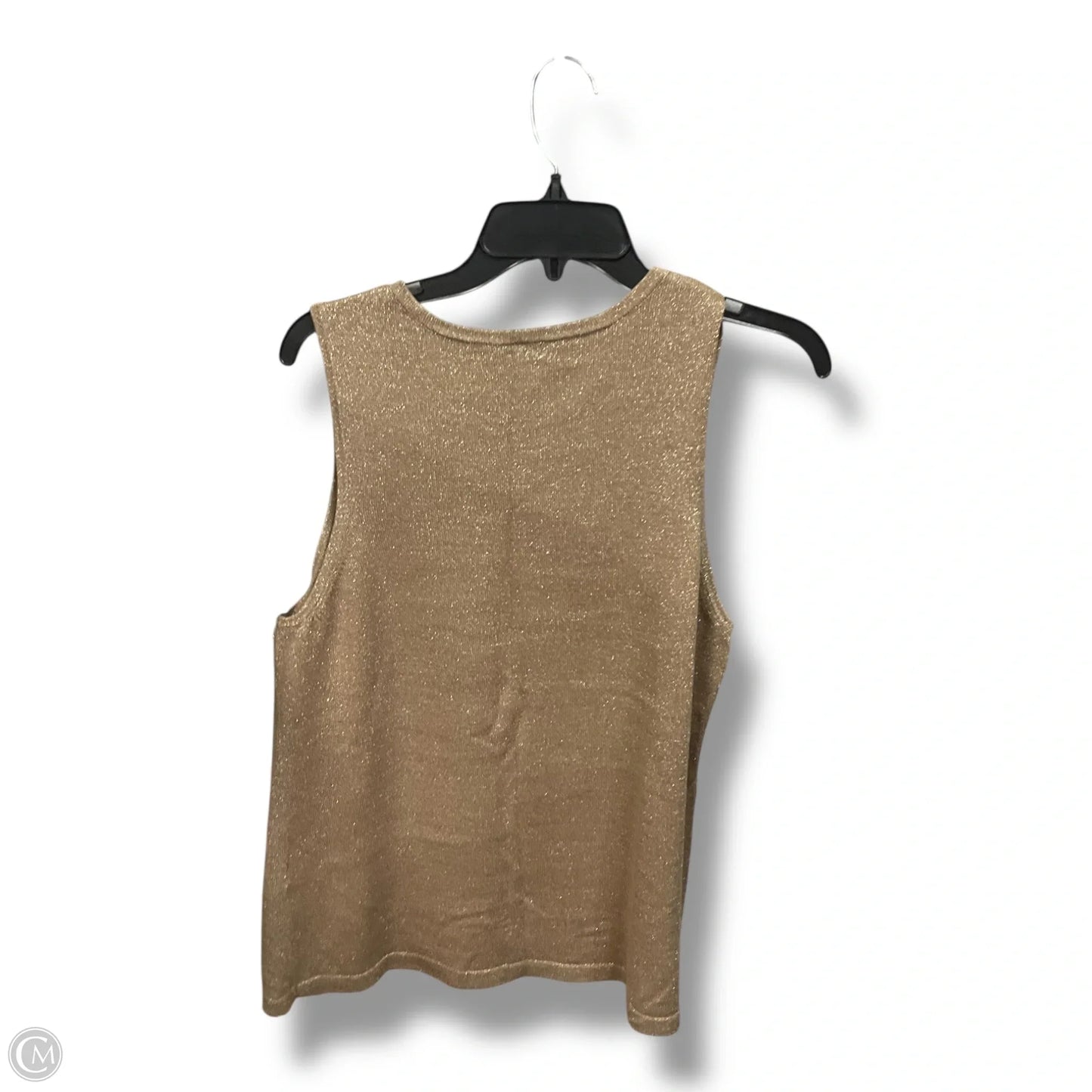 Vest Sweater By Chicos In Gold, Size: L