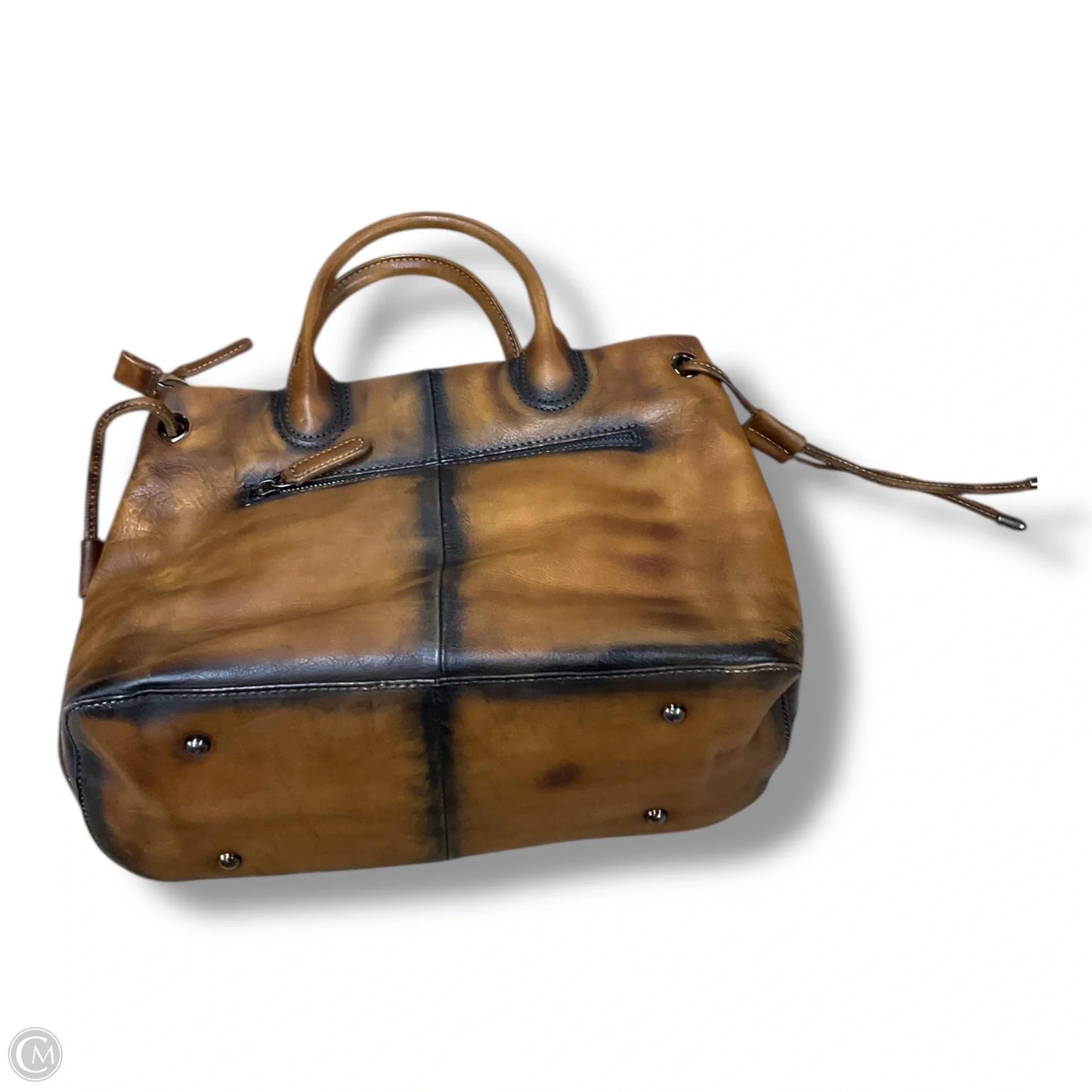 Handbag Leather By Cmc, Size: Medium