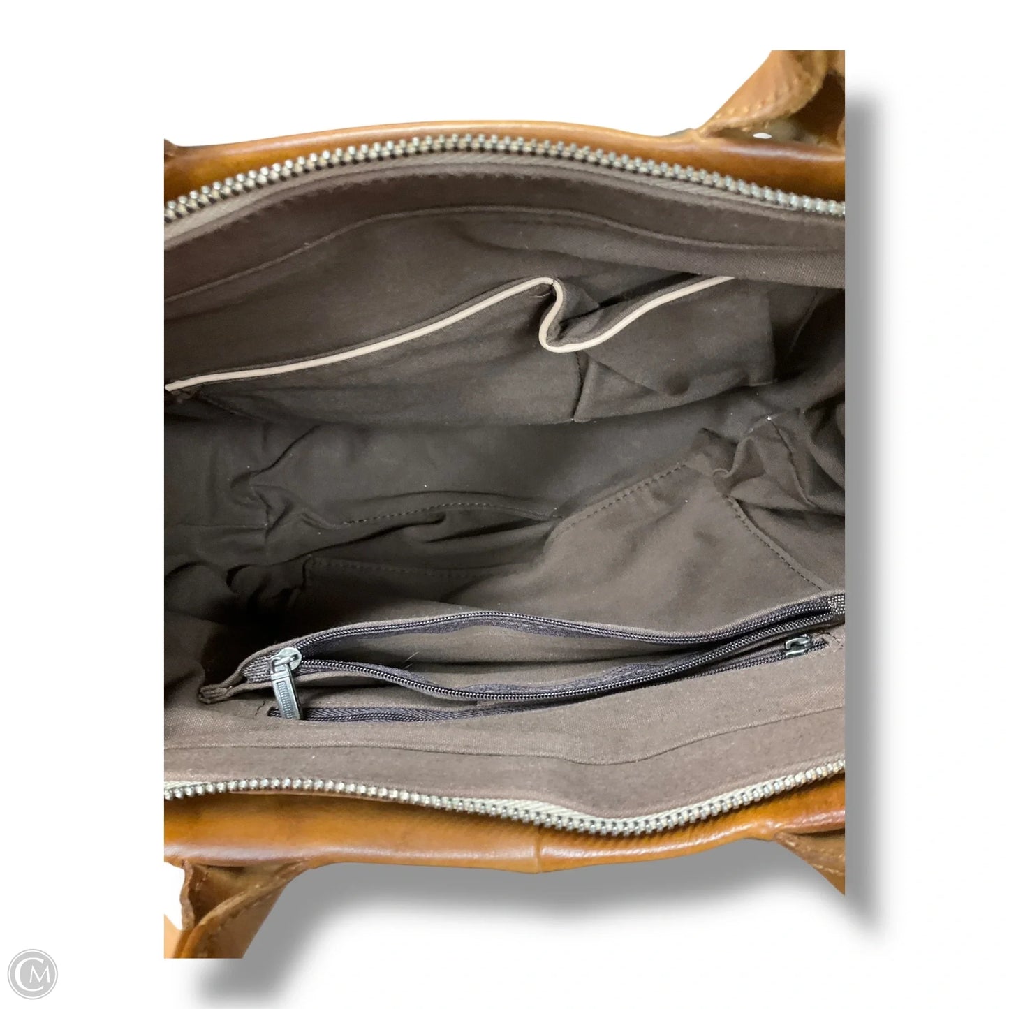 Handbag Leather By Cmc, Size: Medium