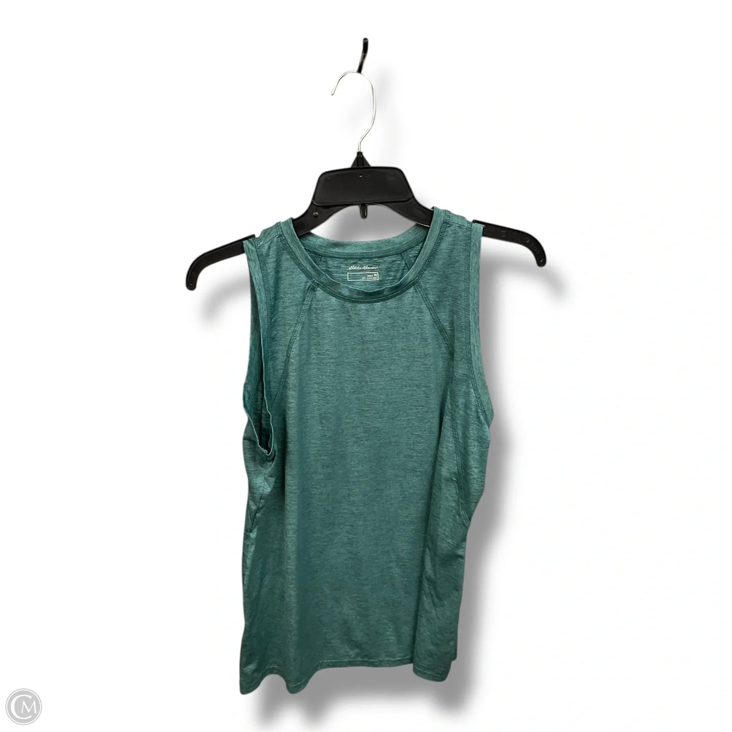 Athletic Top Short Sleeve By Eddie Bauer In Green, Size: M