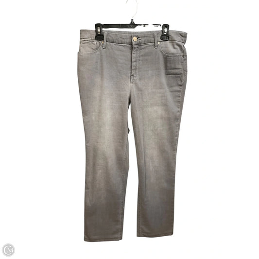 Jeans Straight By Chicos In Grey, Size: 10