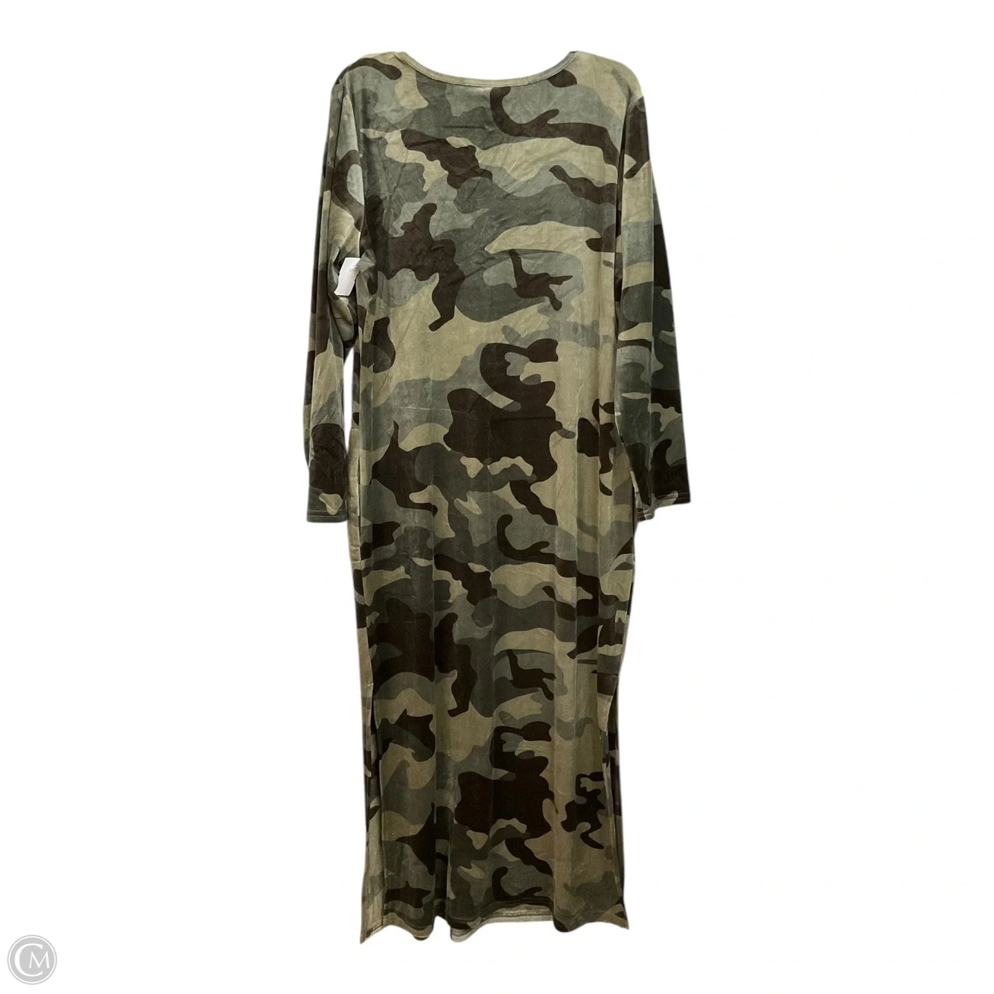 Dress Casual Maxi By Ashley Stewart In Camouflage Print, Size: Xl