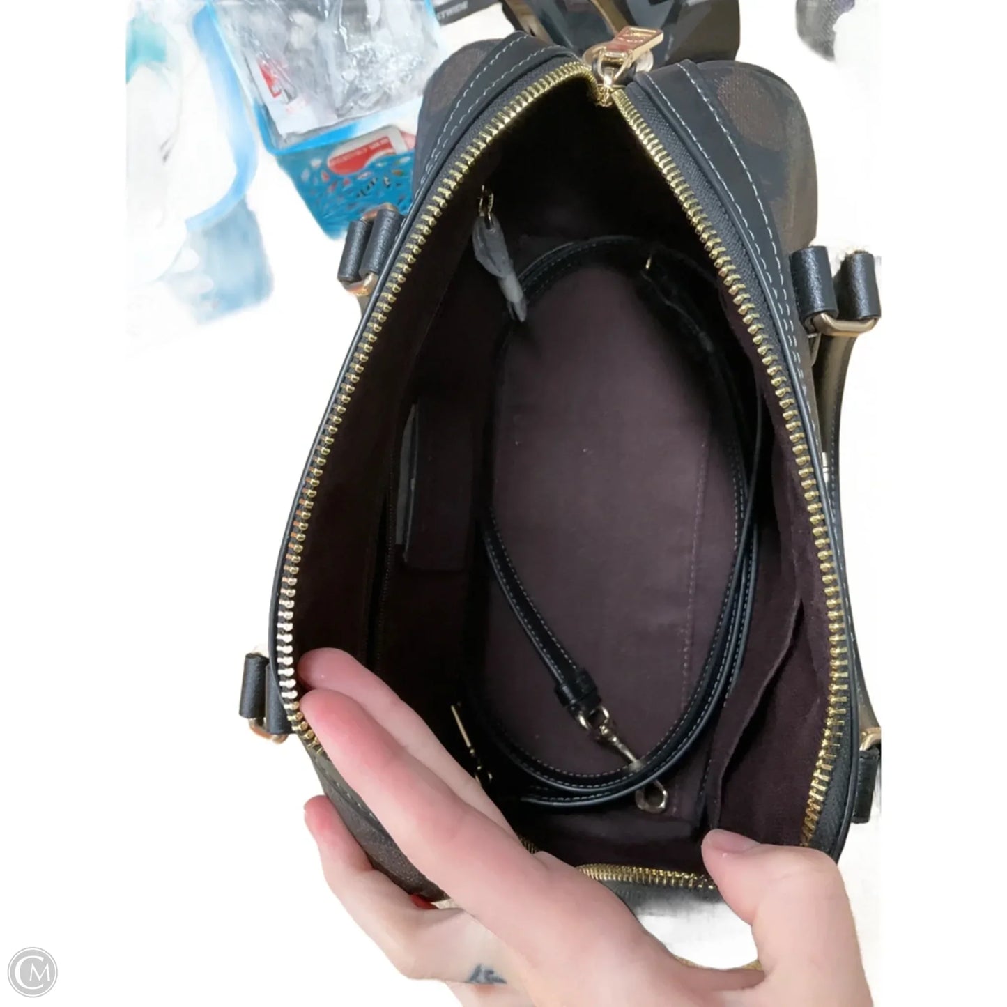 Crossbody Designer By Coach, Size: Medium