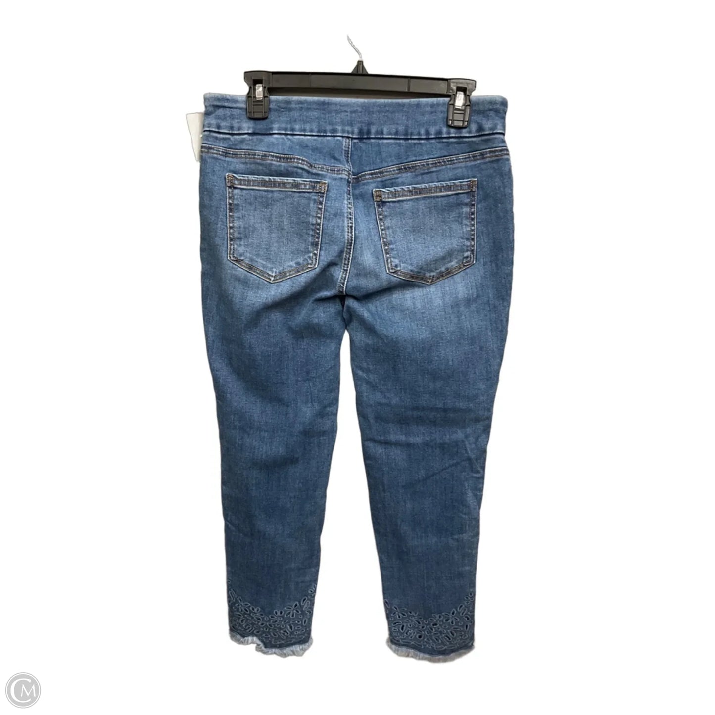 Jeans Skinny By Chicos In Blue Denim, Size: 6p