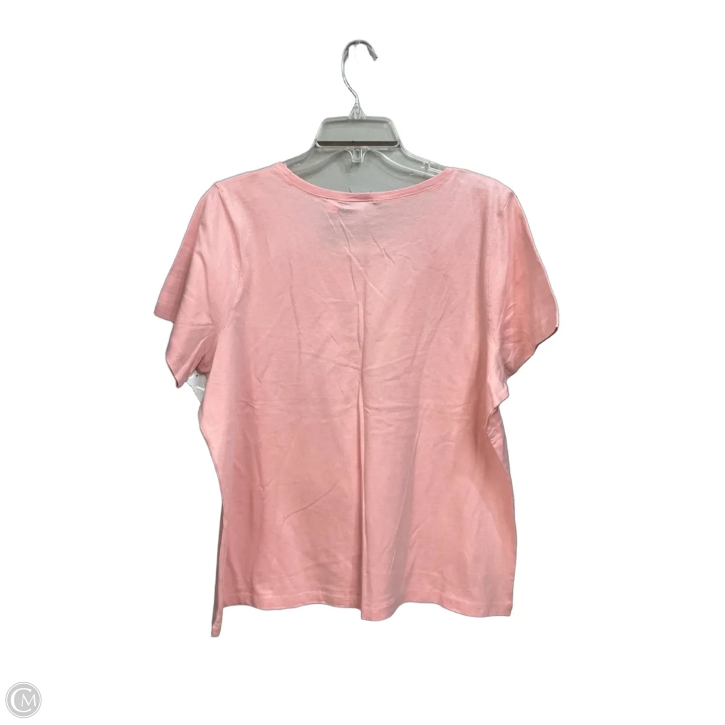 Top Short Sleeve By Cme In Pink, Size: 2x