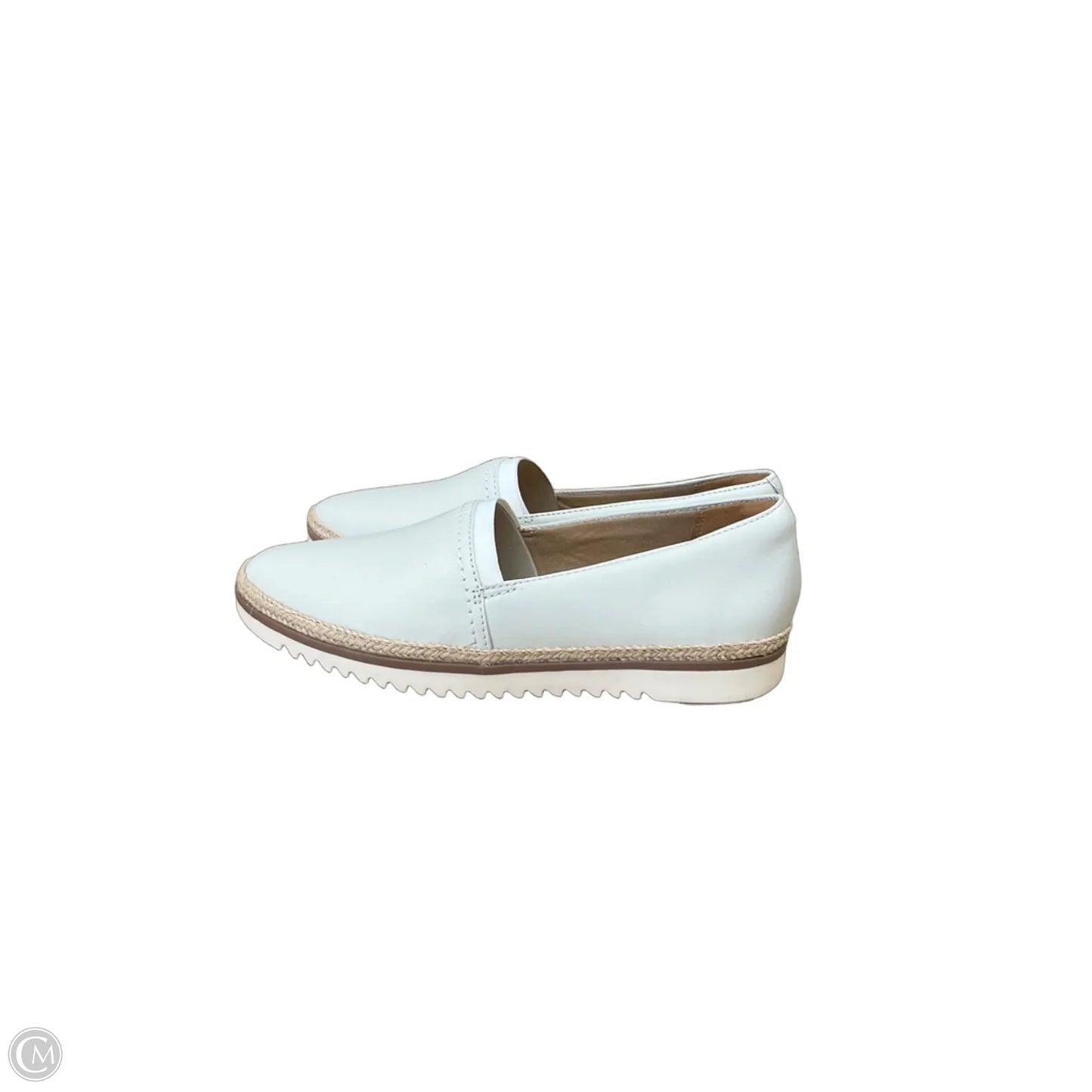 Shoes Flats By Clarks In Cream, Size: 8
