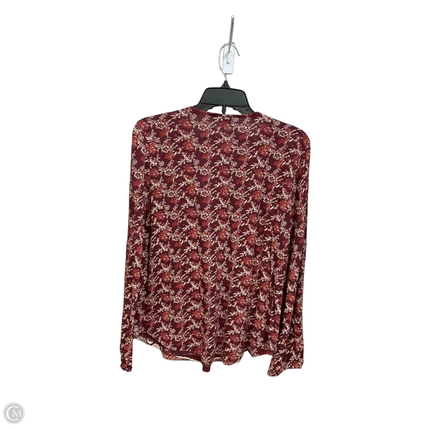 Top Long Sleeve By Lucky Brand In Red, Size: L