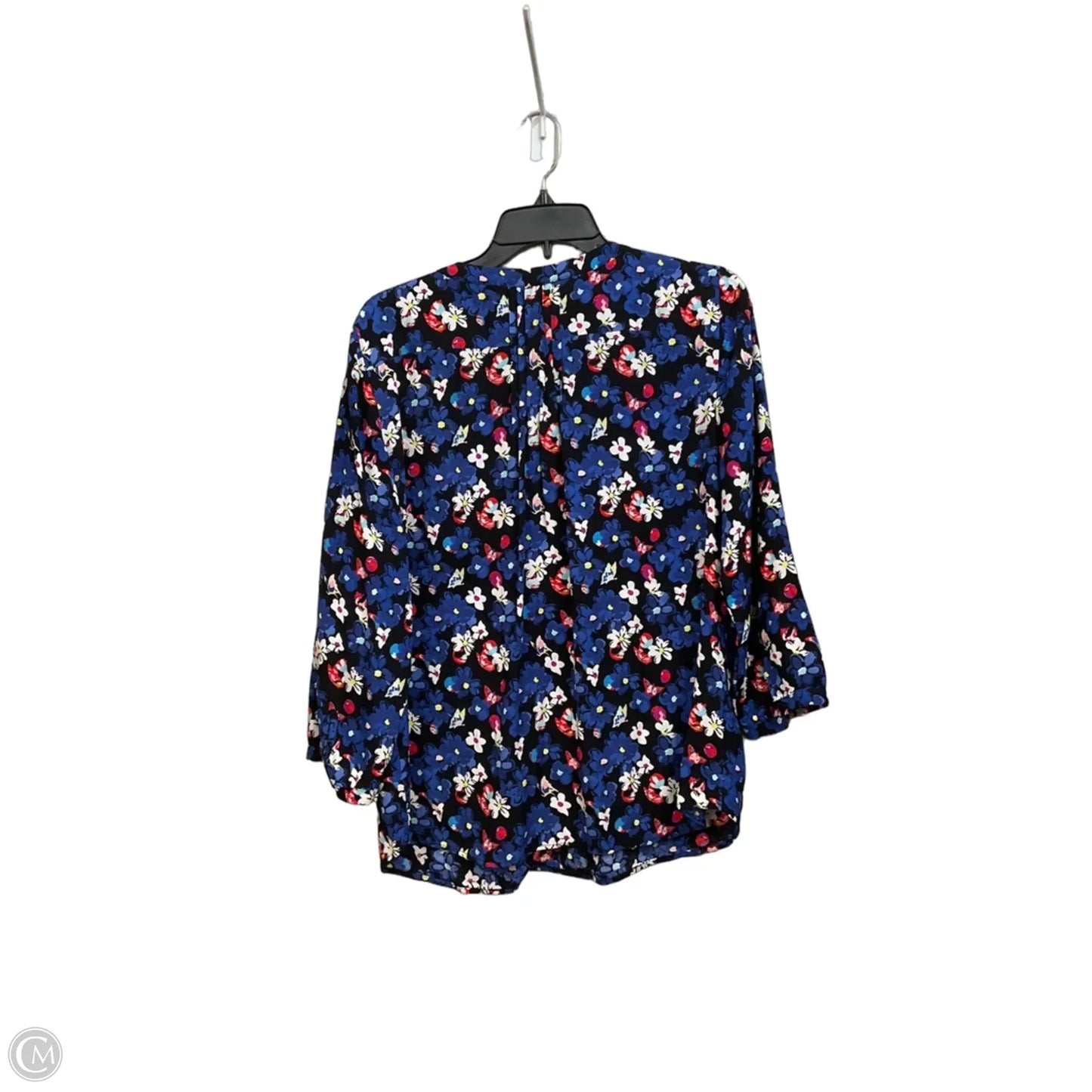 Blouse 3/4 Sleeve By Talbots In Floral Print, Size: Lp
