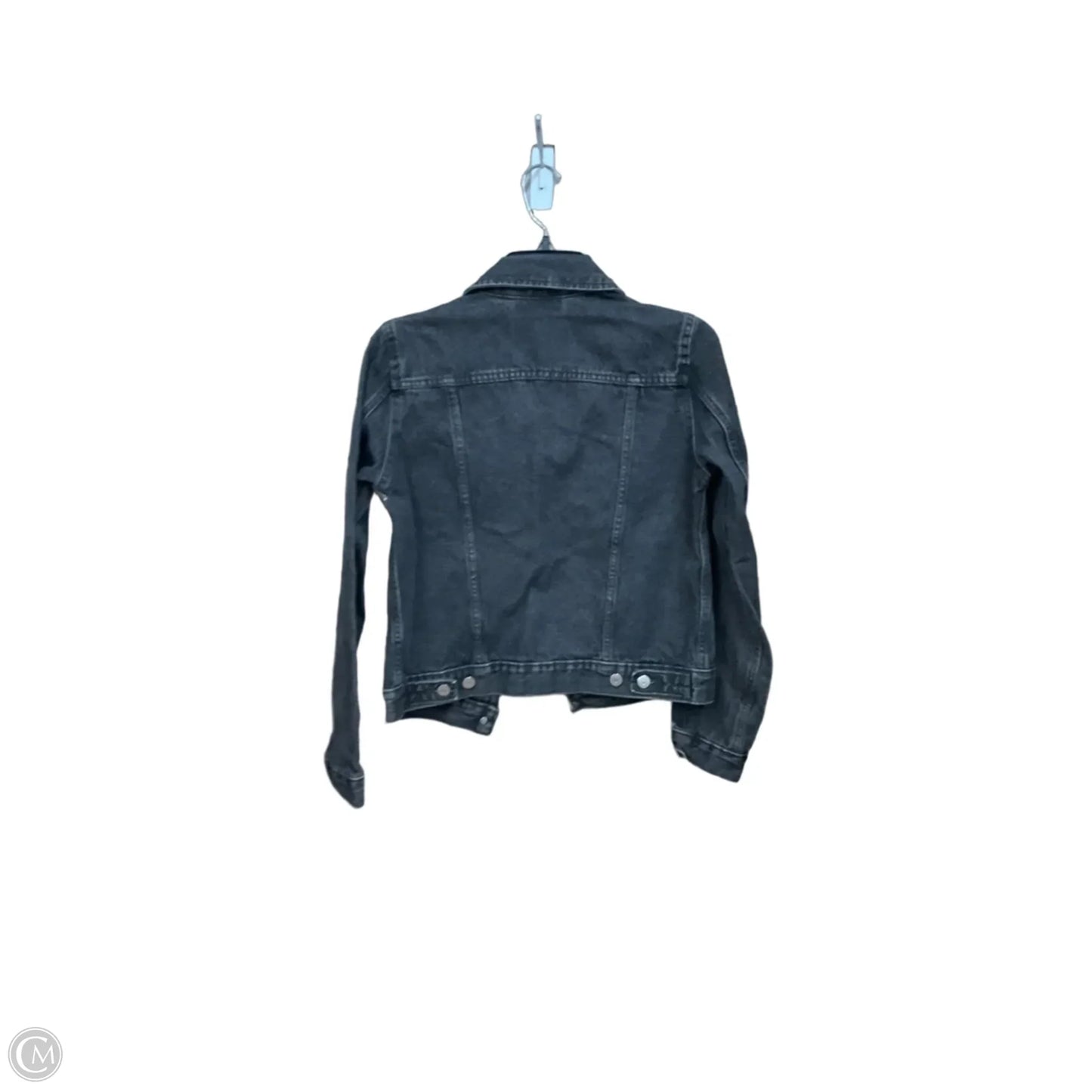 Jacket Denim By Levis In Black Denim, Size: S