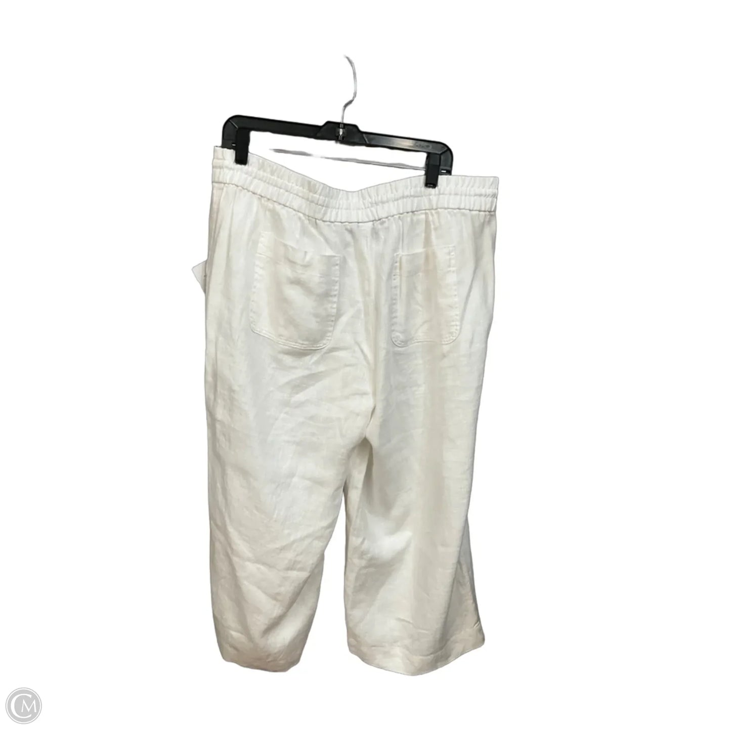 Pants Linen By Talbots In White, Size: 14