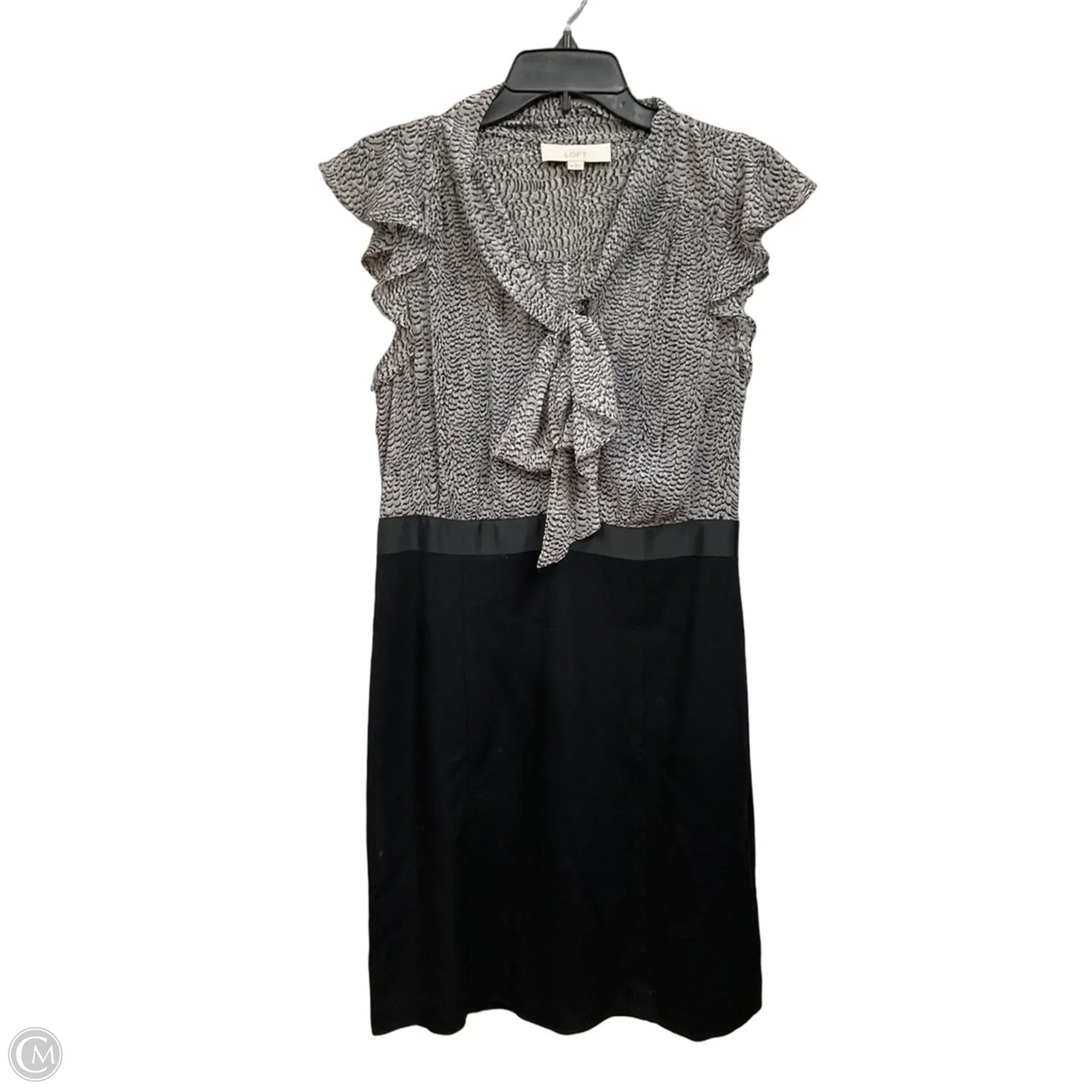 Dress Casual Short By Loft In Black & White, Size: M