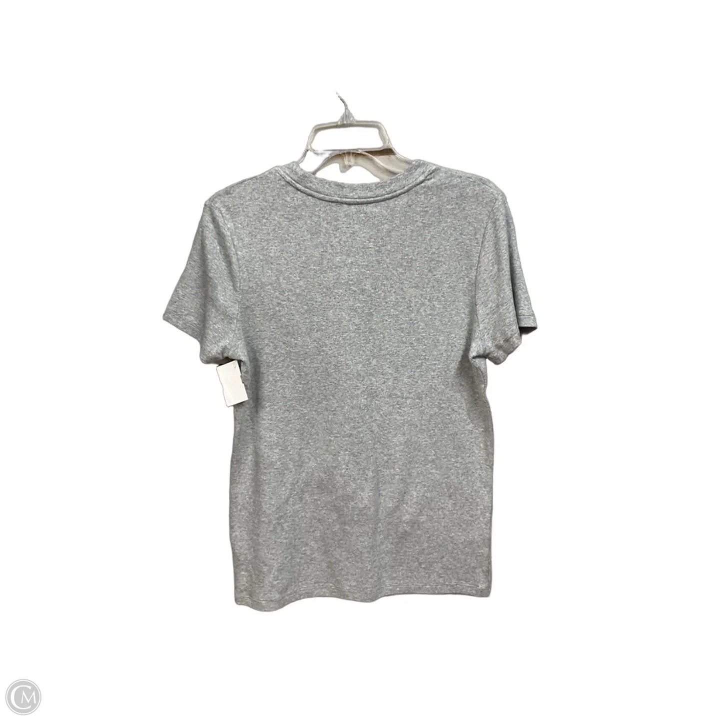 Top Short Sleeve Basic By Banana Republic In Grey, Size: L