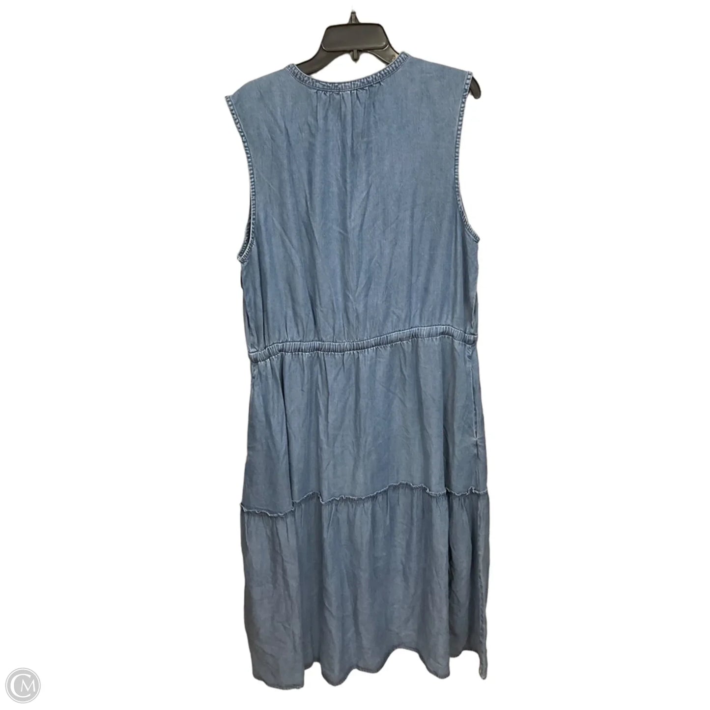 Dress Casual Short By Lands End In Blue Denim, Size: Xxl