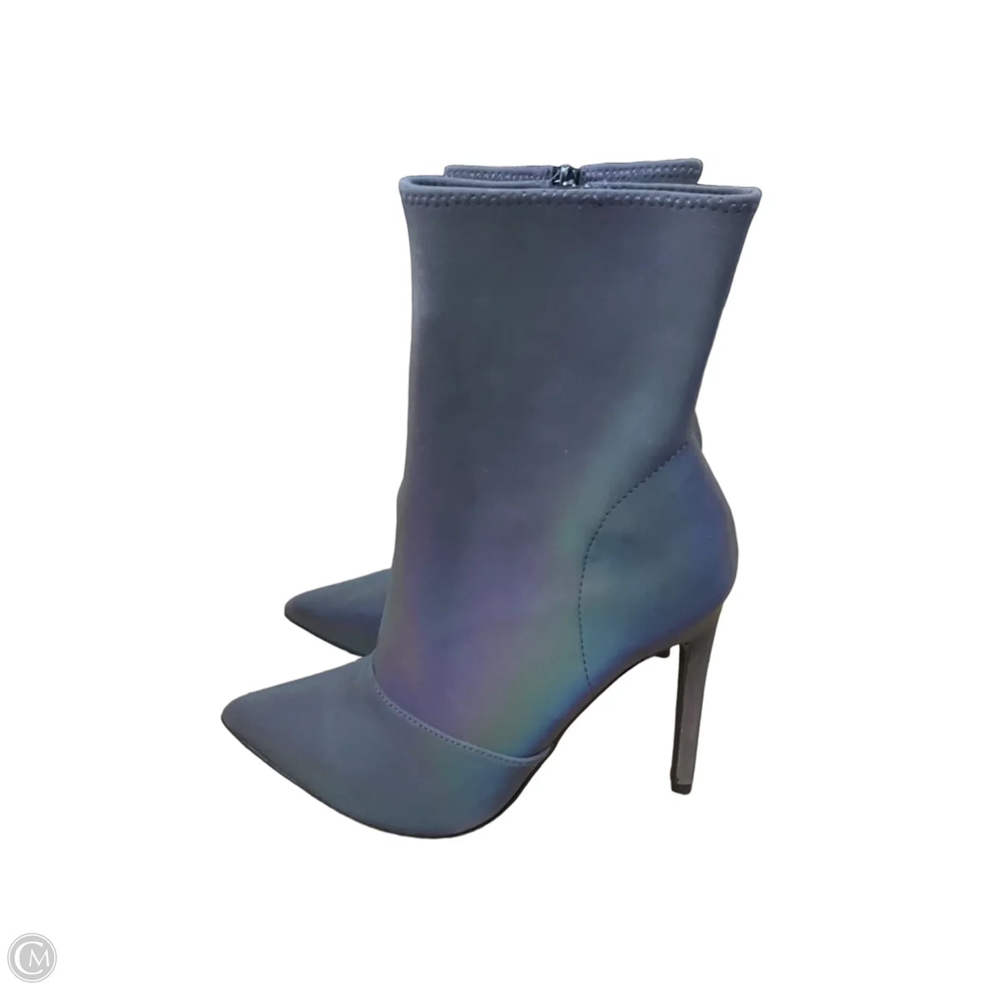 Boots Ankle Heels By Steve Madden In Grey, Size: 7.5