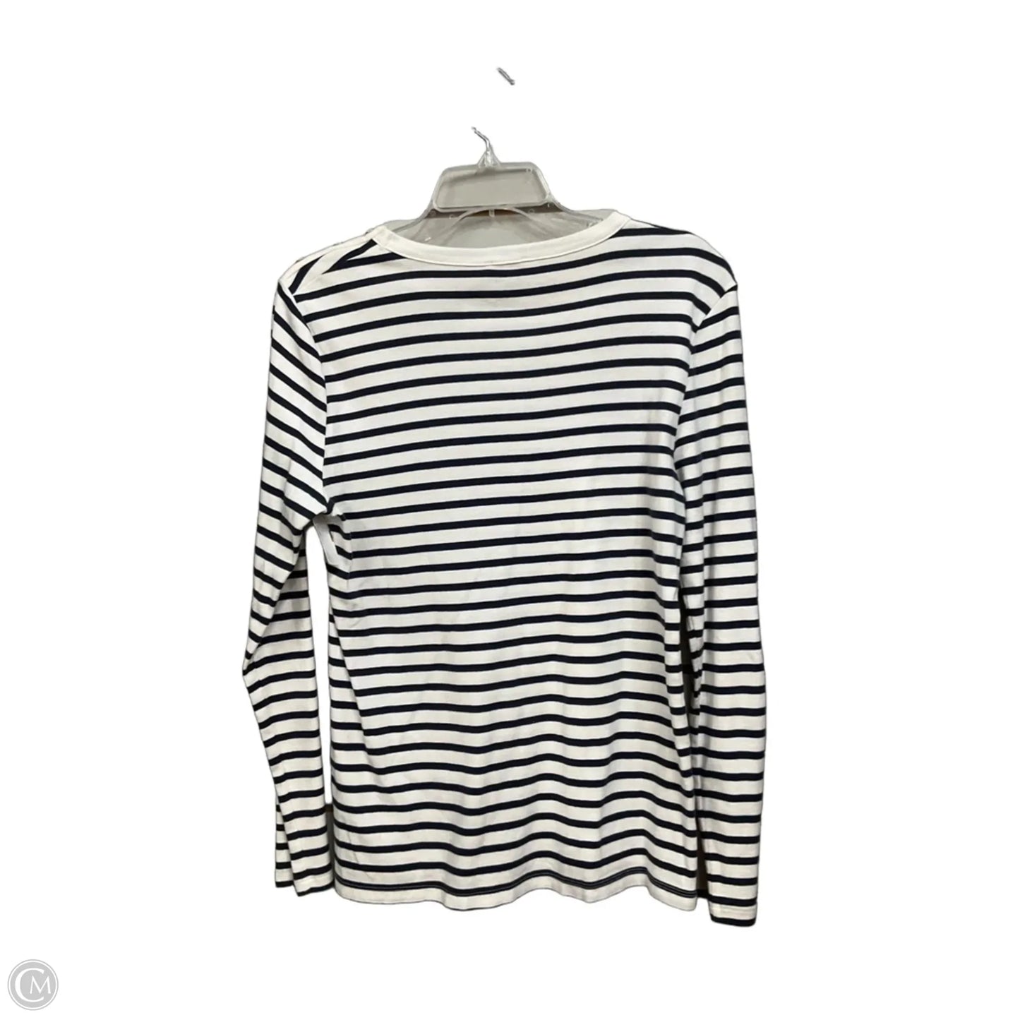 Top Long Sleeve By J. Crew In Striped Pattern, Size: L