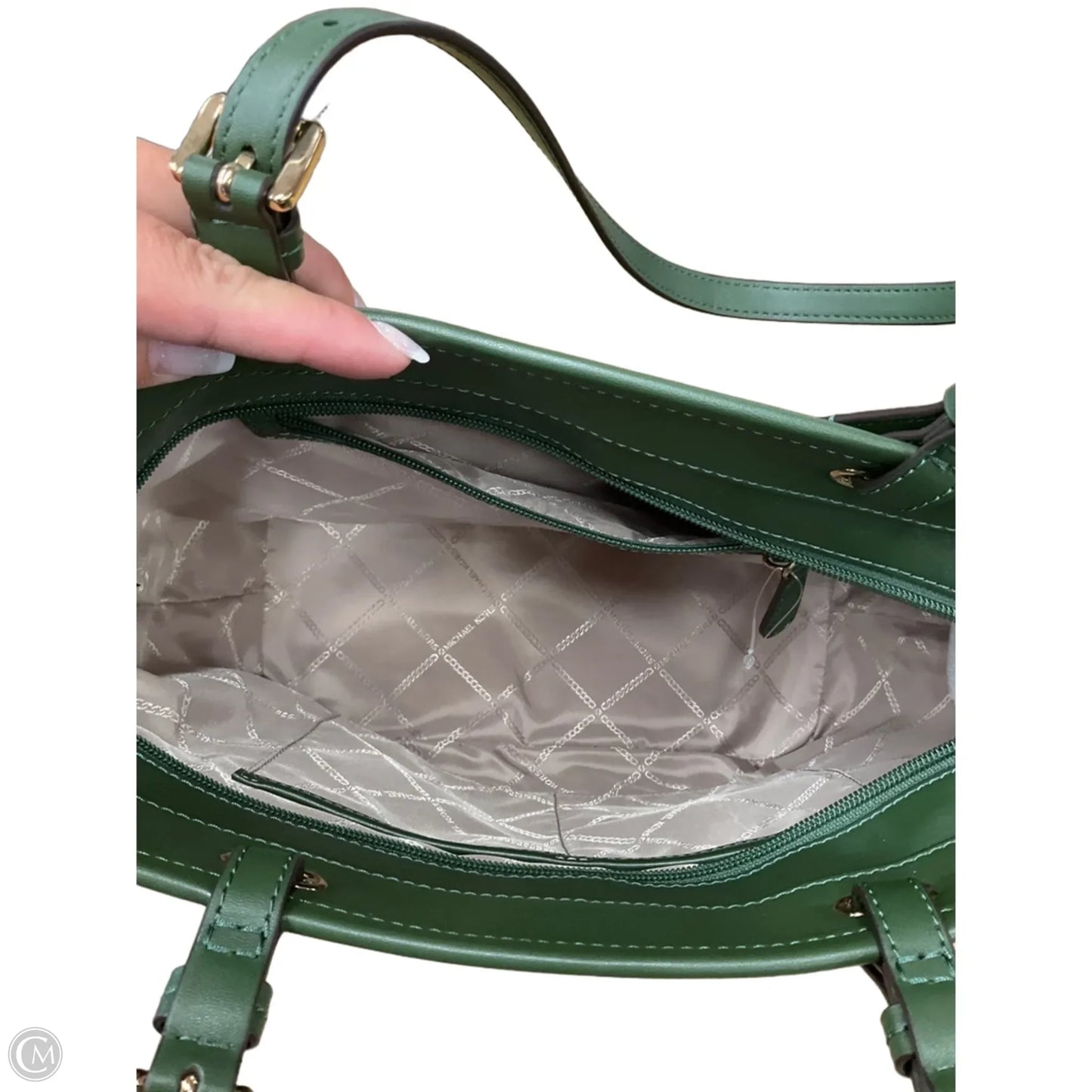 Handbag Leather By Michael By Michael Kors, Size: Large