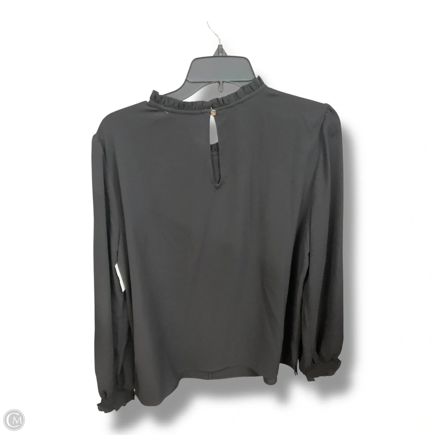 Blouse Long Sleeve By Cece In Black, Size: L