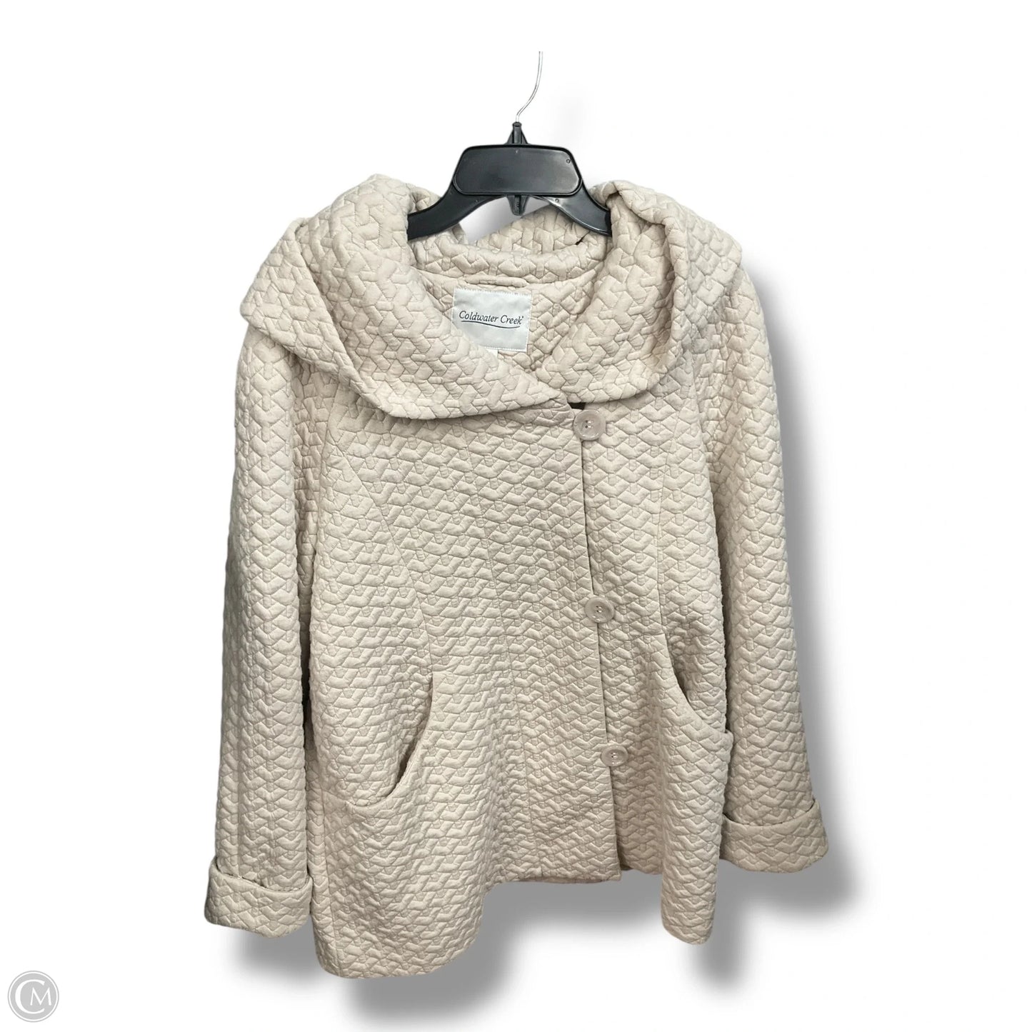Coat Other By Coldwater Creek In Cream, Size: L