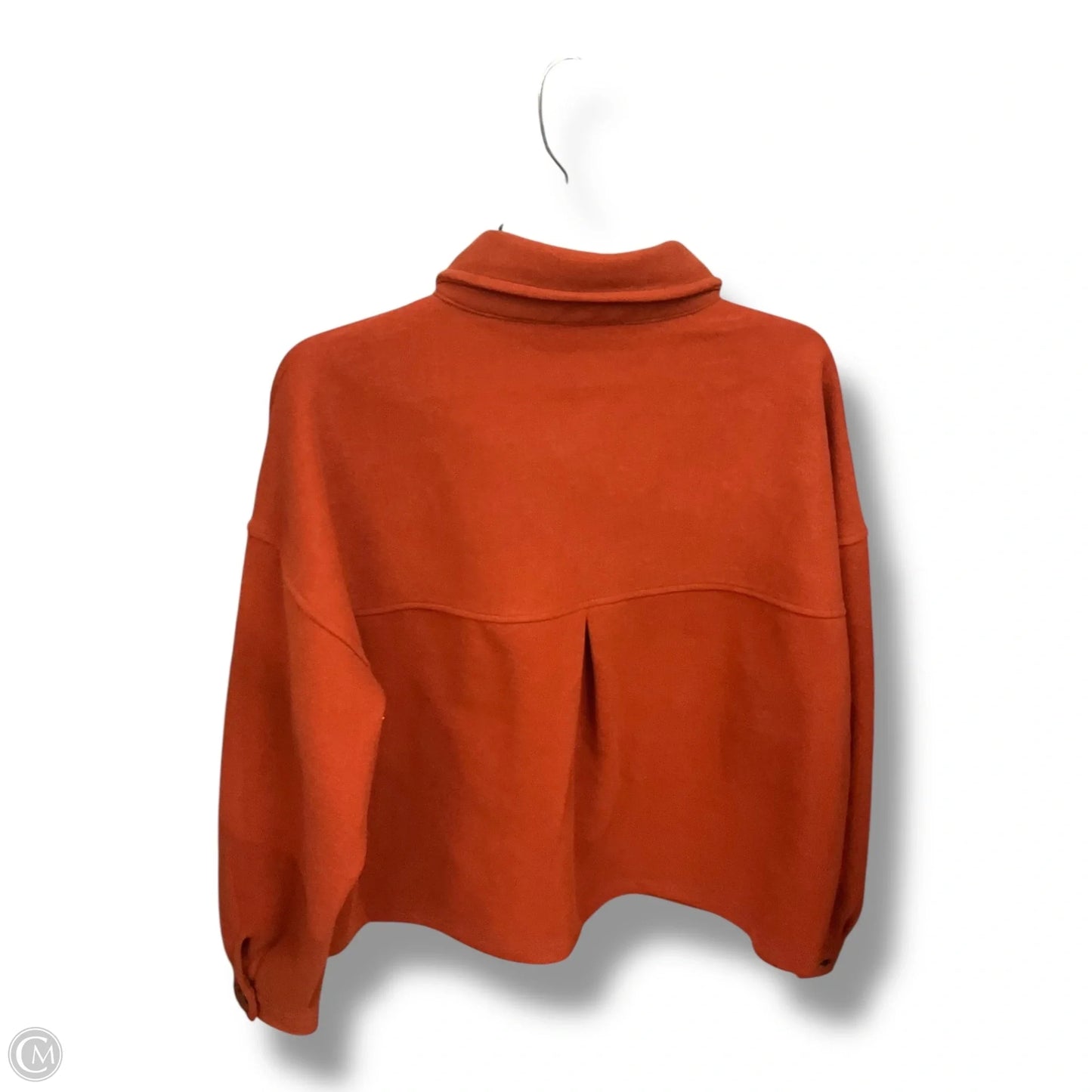 Jacket Shirt By Beachlunchlounge In Orange, Size: Xl