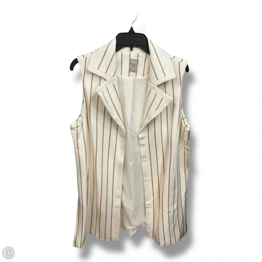 Vest Other By Chicos In Striped Pattern, Size: Lp