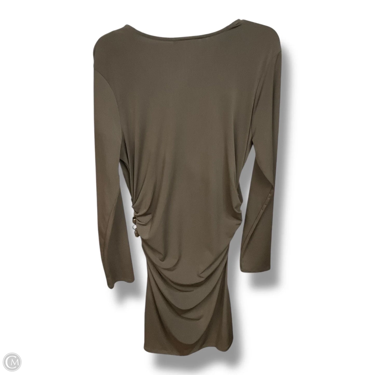 Dress Casual Midi By Jennifer Lopez In Brown, Size: Xl
