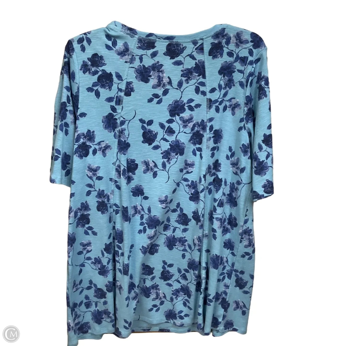 Top Short Sleeve By J. Jill In Floral Print, Size: L
