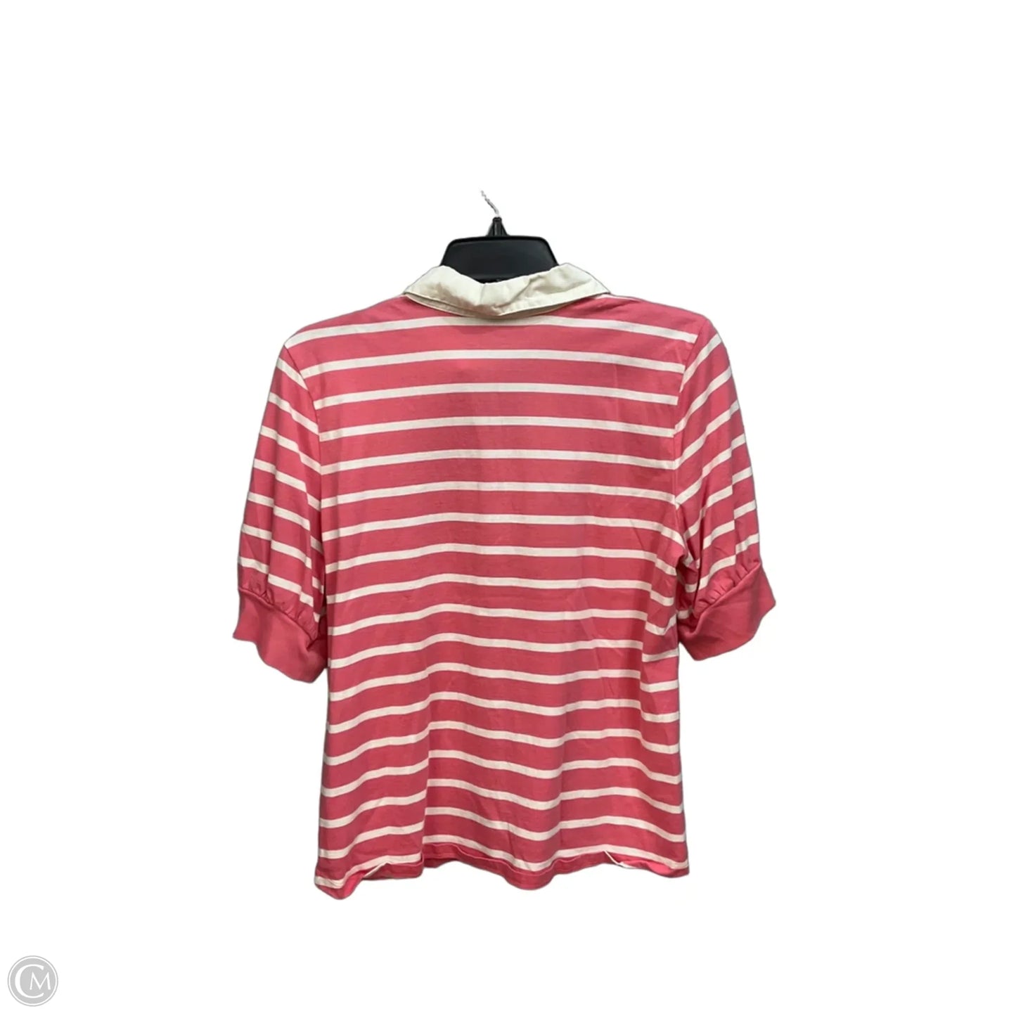 Top Short Sleeve By Talbots In Striped Pattern, Size: Lp