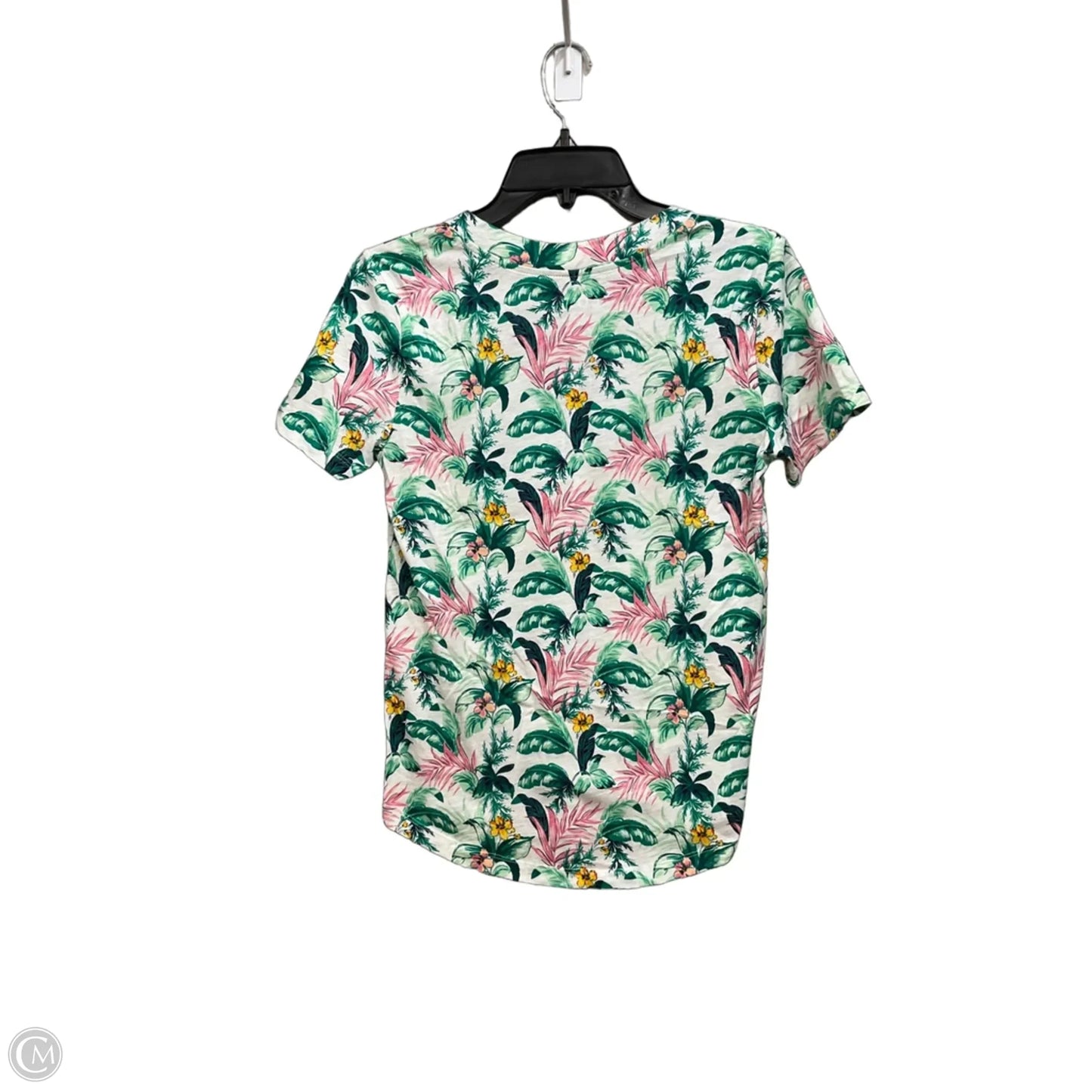 Top Short Sleeve By Loft In Floral Print, Size: Xs