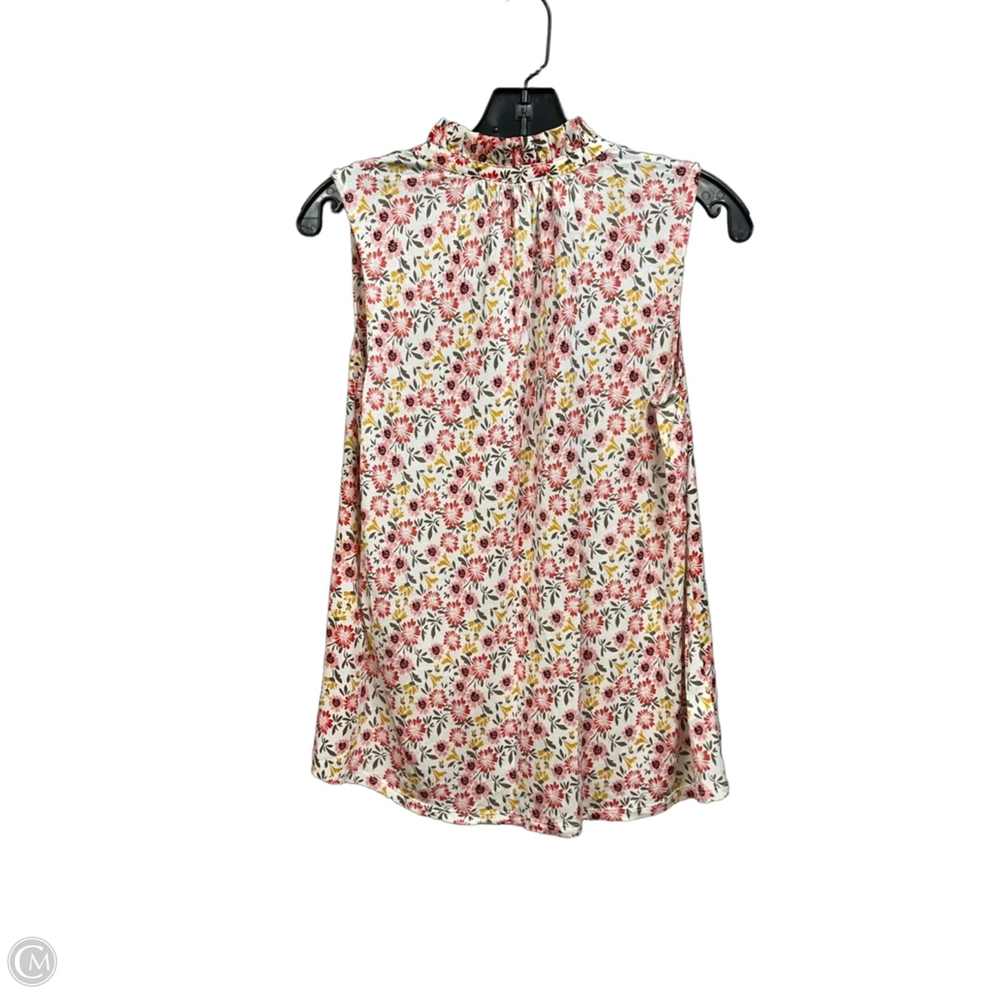 Top Sleeveless By Loft In Floral Print, Size: Xs