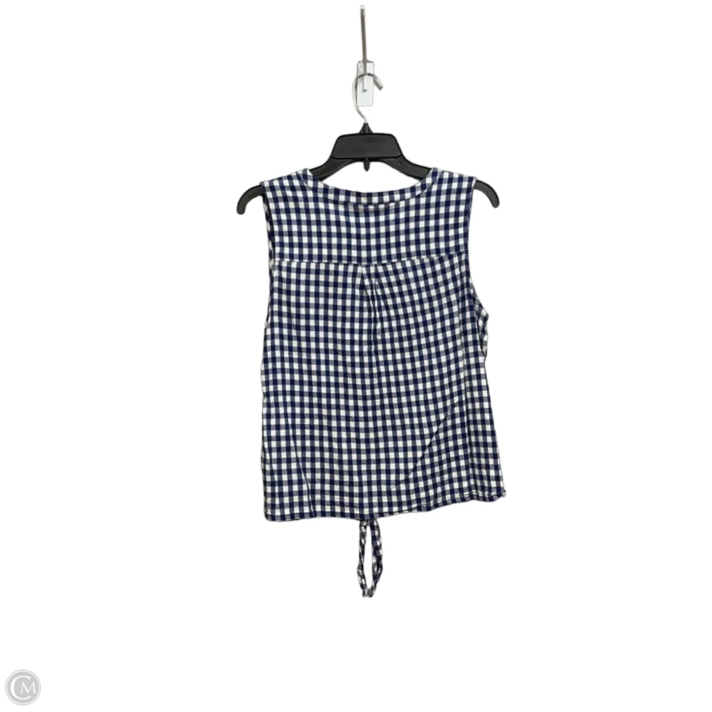 Top Sleeveless By Natural Reflections In Checkered Pattern, Size: Xl