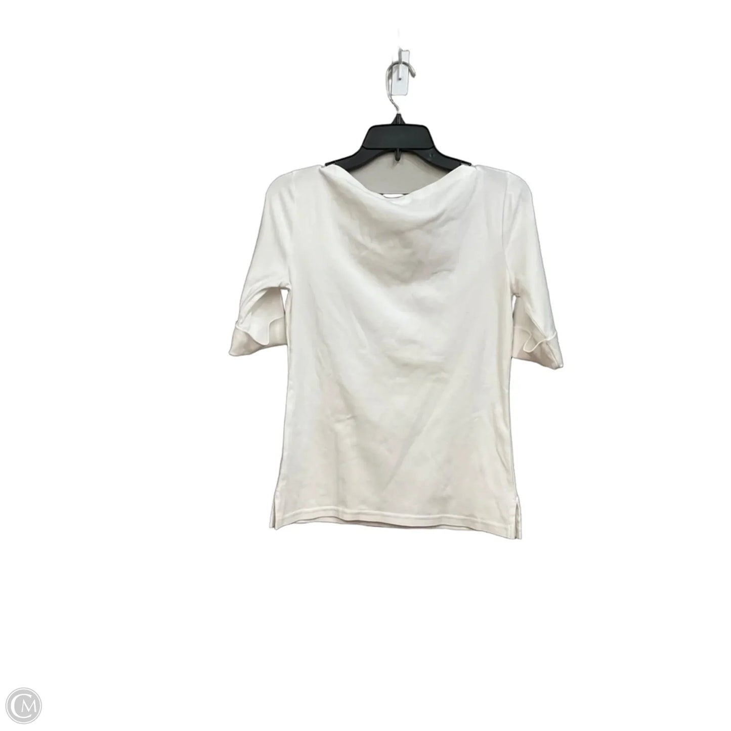 Top 3/4 Sleeve Basic By Ralph Lauren In White, Size: M