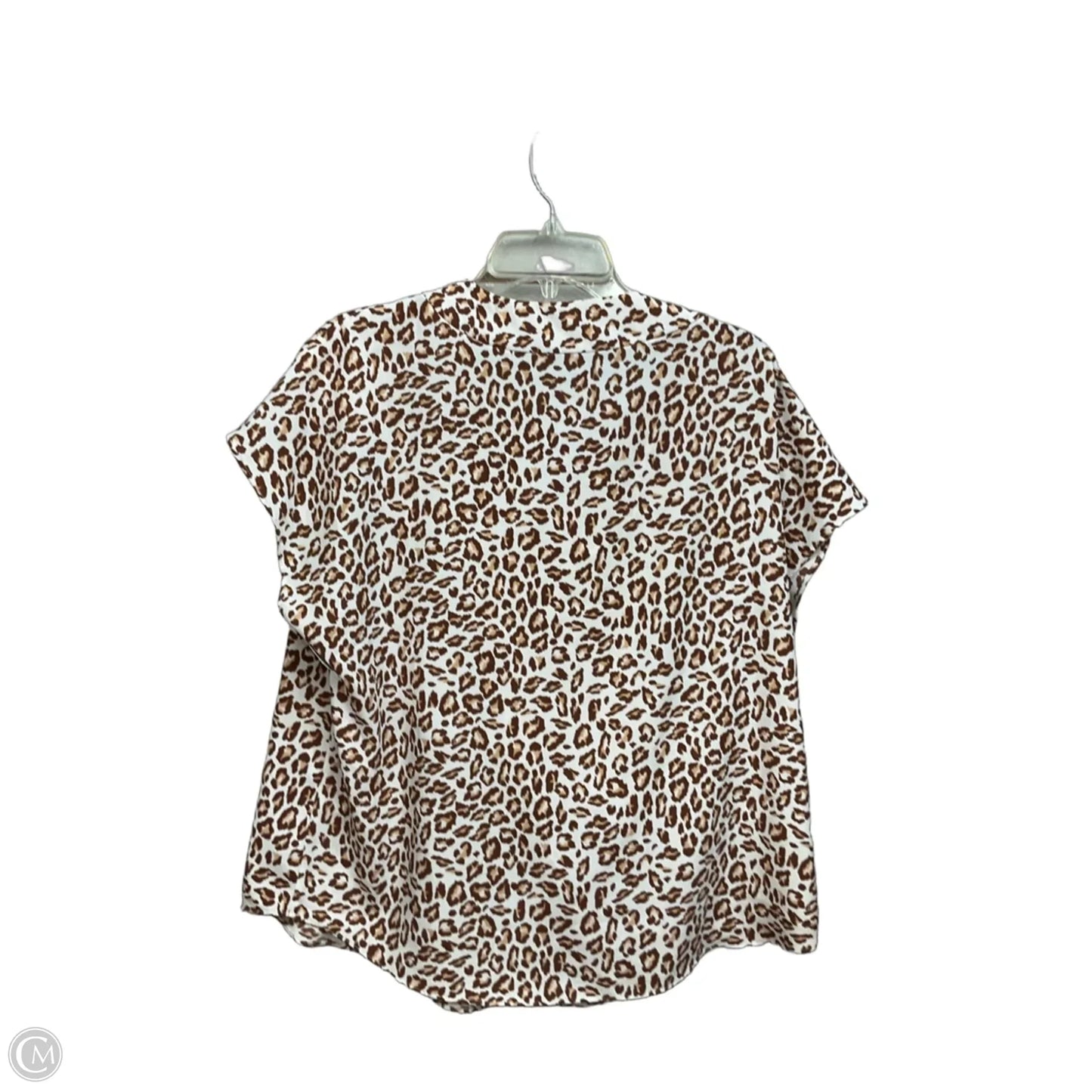 Top Sleeveless By Apt 9 In Animal Print, Size: Xl
