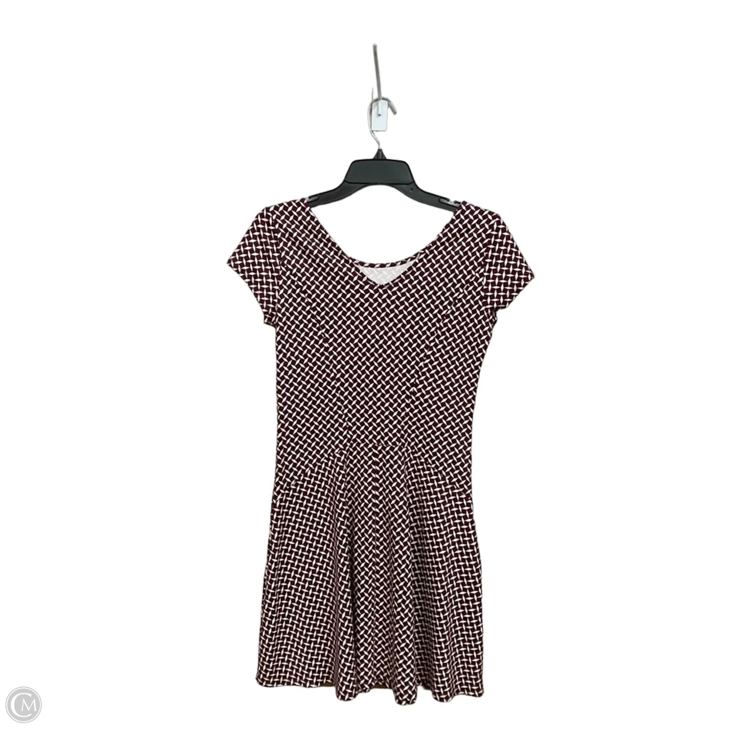 Dress Casual Short By New York And Co In Maroon, Size: S