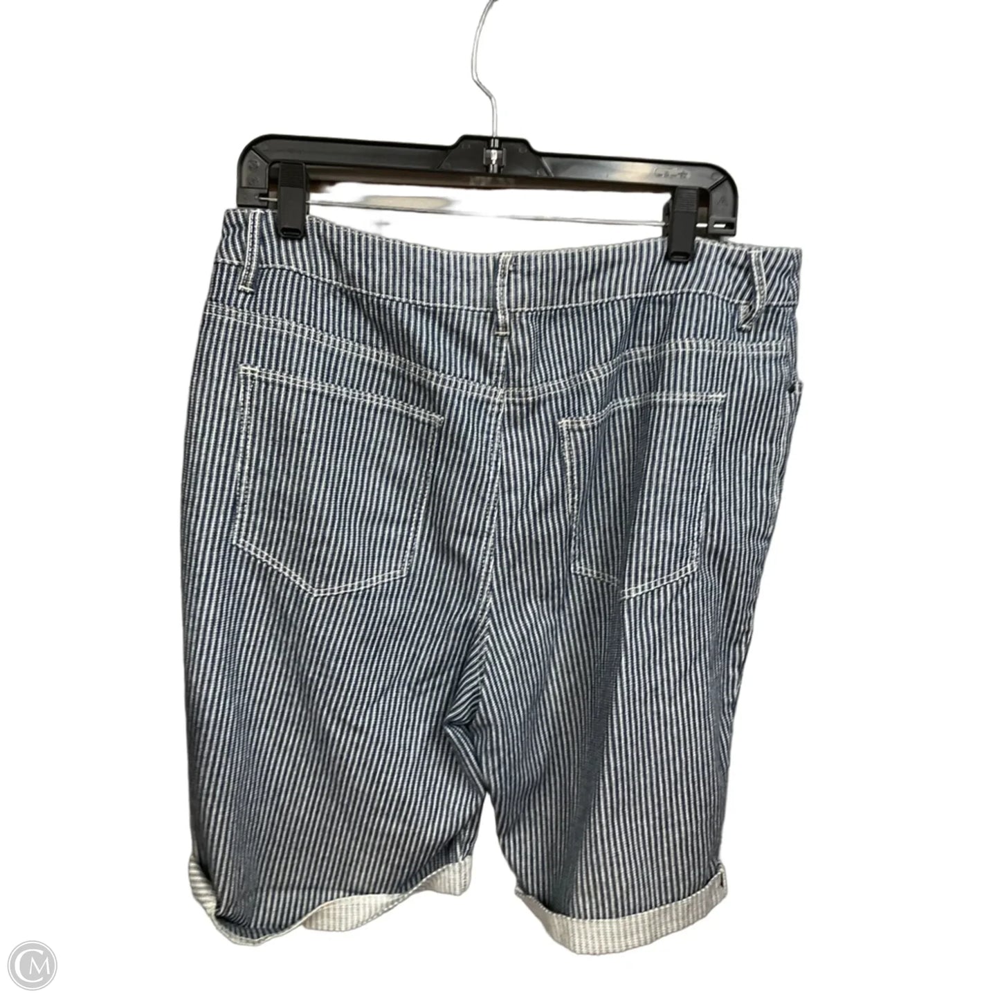 Shorts By Chicos In Striped Pattern, Size: M