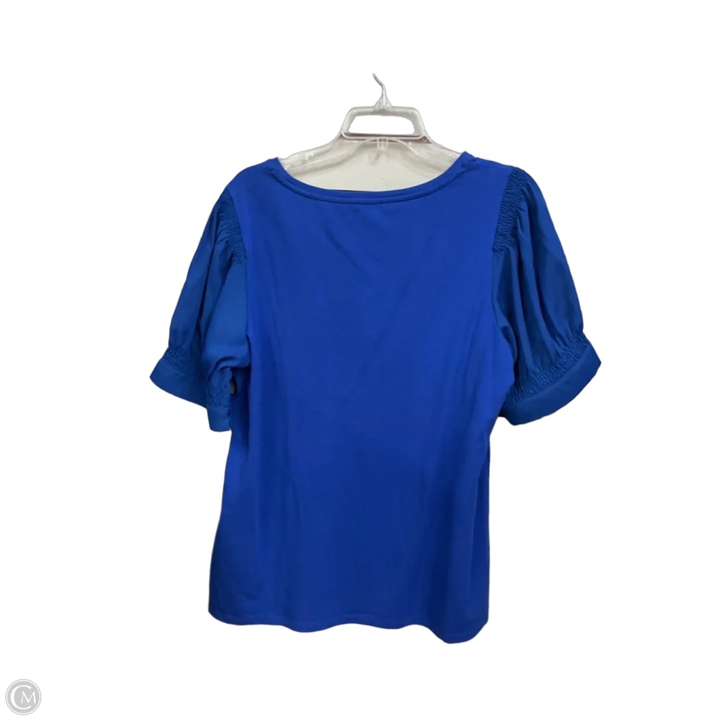 Top Short Sleeve By Talbots In Blue, Size: 1x