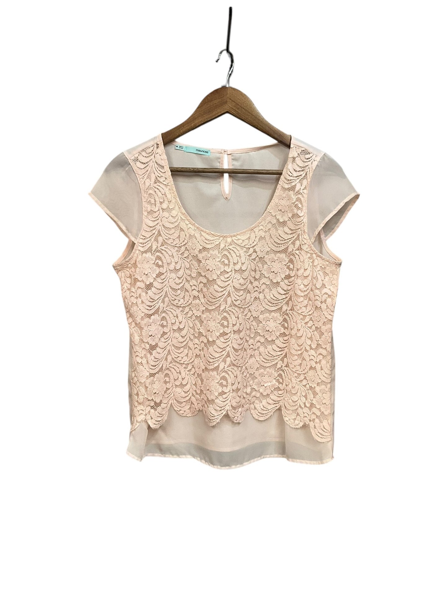 Blouse Short Sleeve By Maurices Size: M
