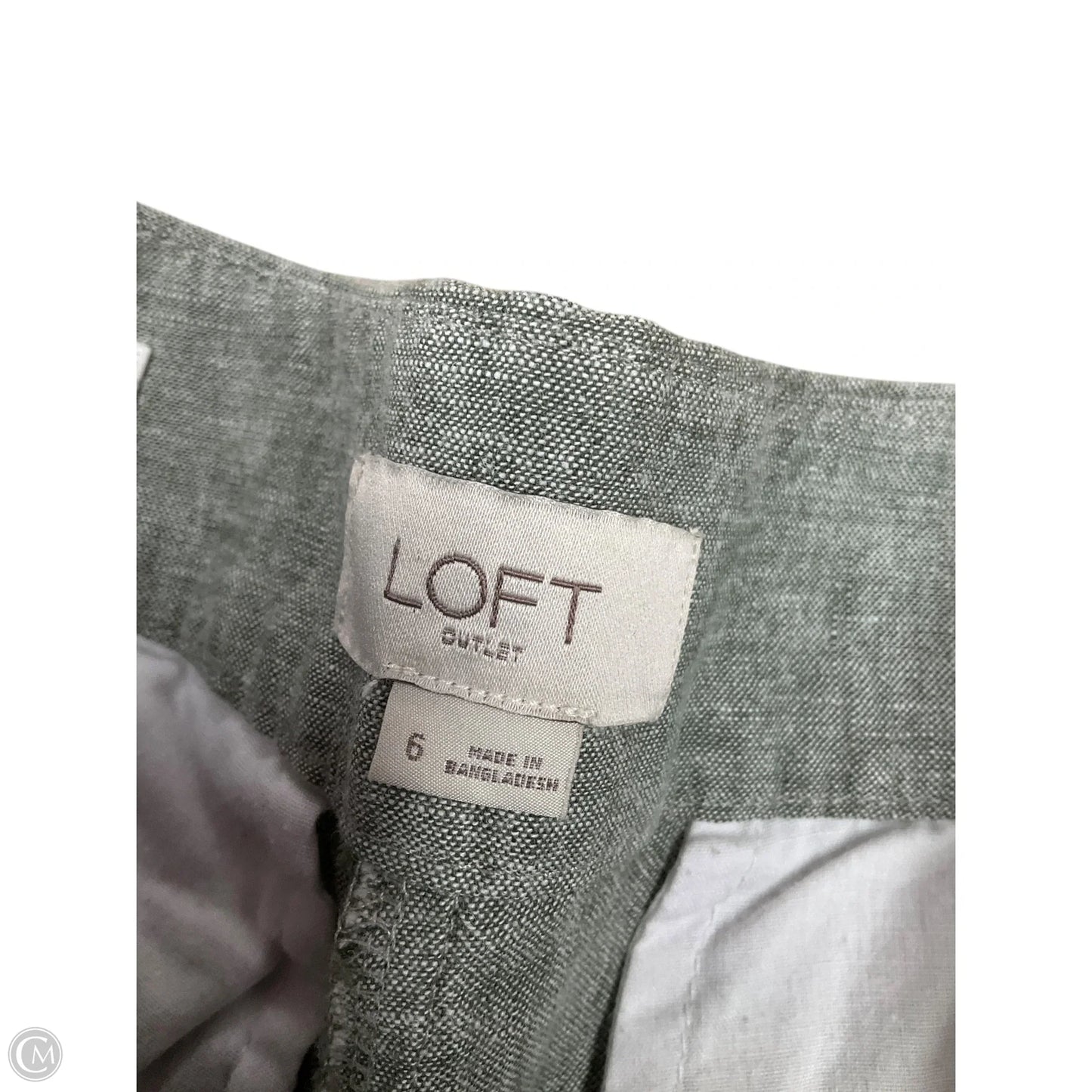 Shorts By Loft In Green, Size: 6