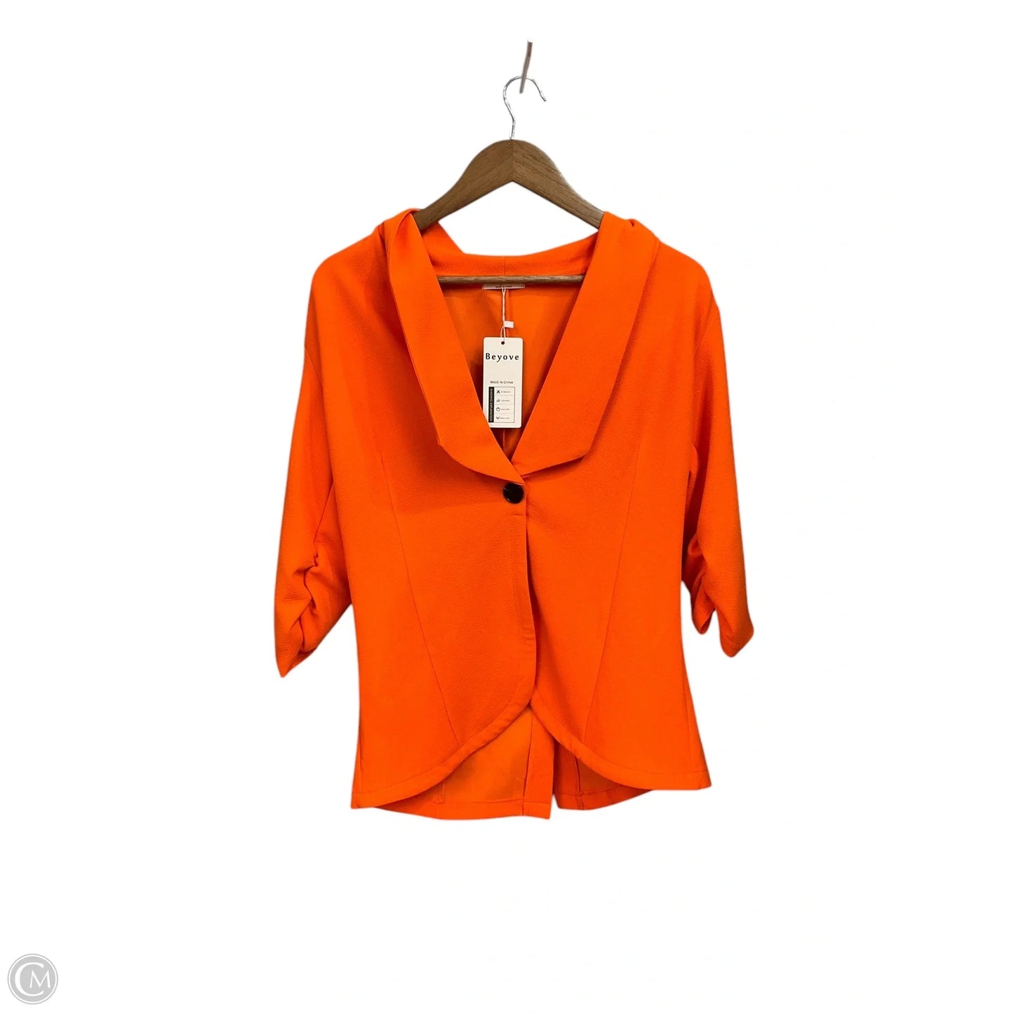 Blazer By Clothes Mentor In Orange, Size: L